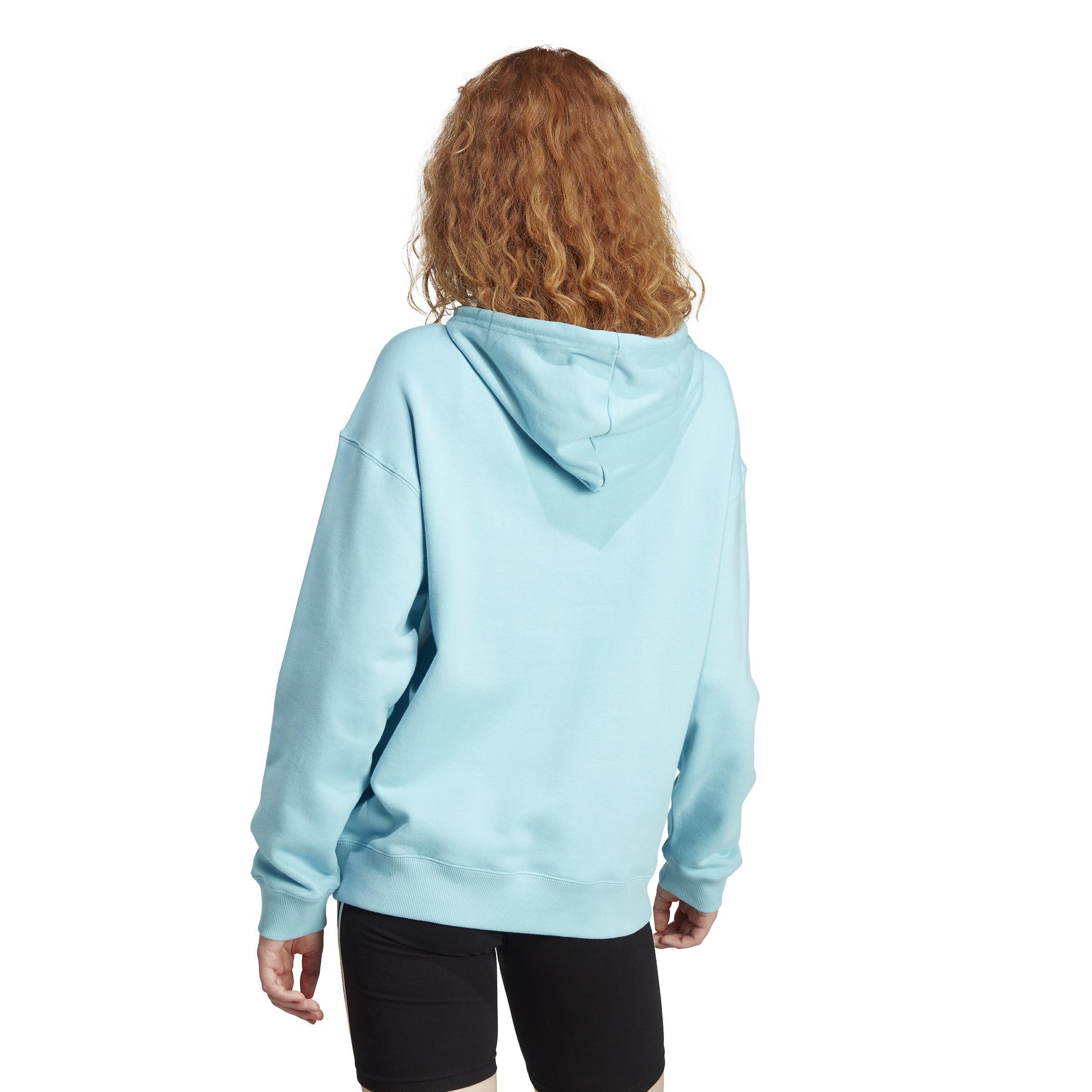Essentials Big Logo Oversized French Terry Hoodie, Turquoise, , large image number 3