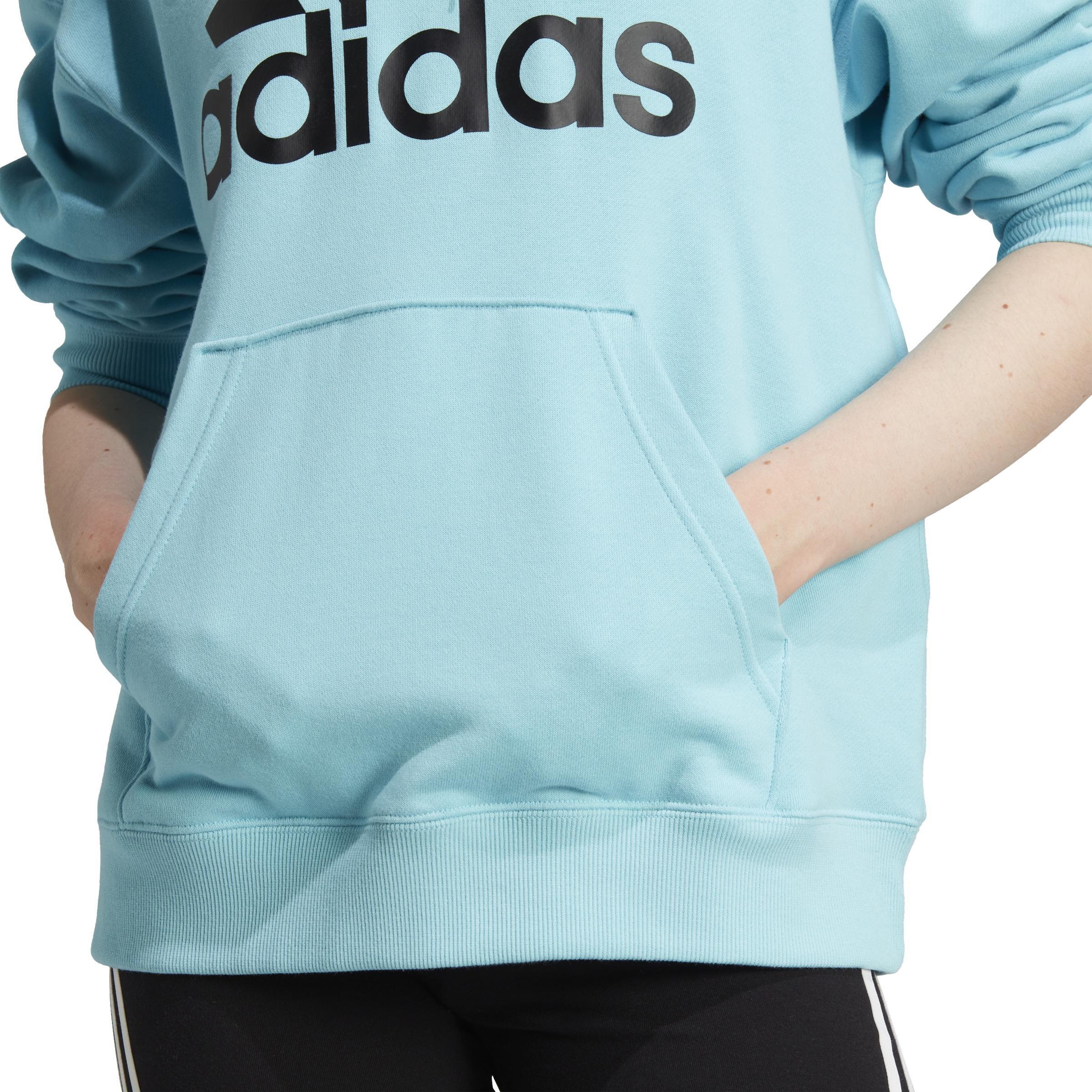 Essentials Big Logo Oversized French Terry Hoodie, Turquoise, , large image number 5