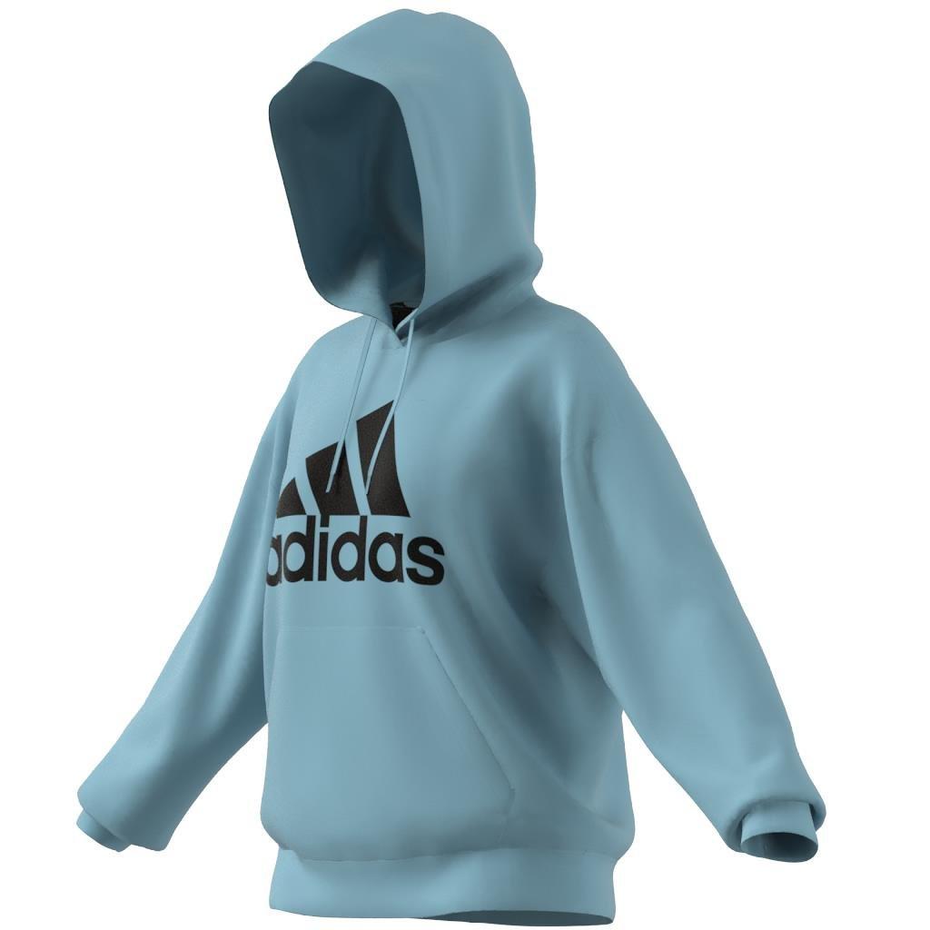 Essentials Big Logo Oversized French Terry Hoodie, Turquoise, , large image number 6