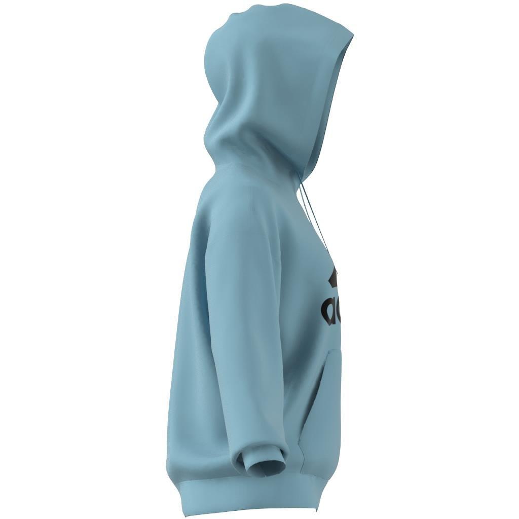 Essentials Big Logo Oversized French Terry Hoodie, Turquoise, , large image number 7