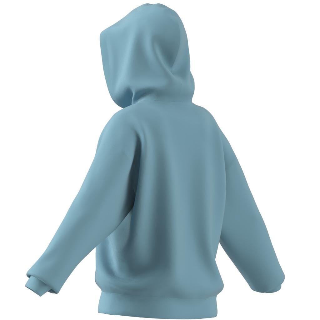 Essentials Big Logo Oversized French Terry Hoodie, Turquoise, A901_ONE, large image number 8