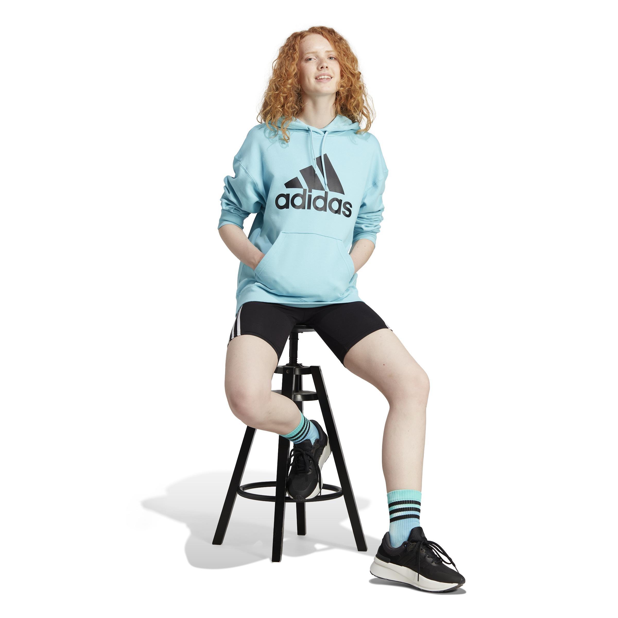 Essentials Big Logo Oversized French Terry Hoodie, Turquoise, , large image number 9