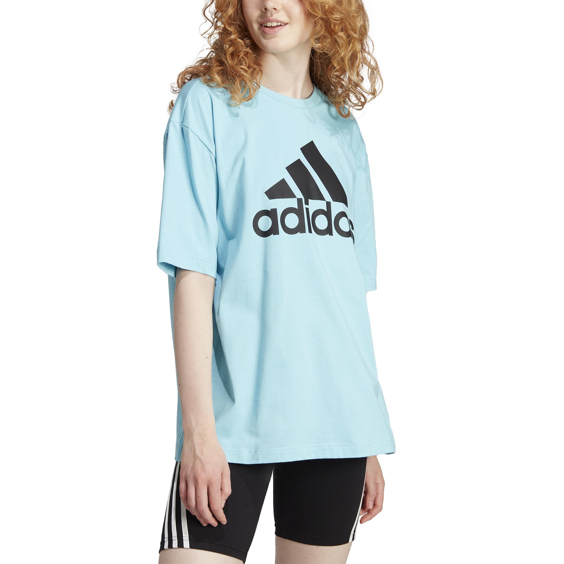 Essentials Big Logo Boyfriend T-Shirt, Turquoise, , large image number 0