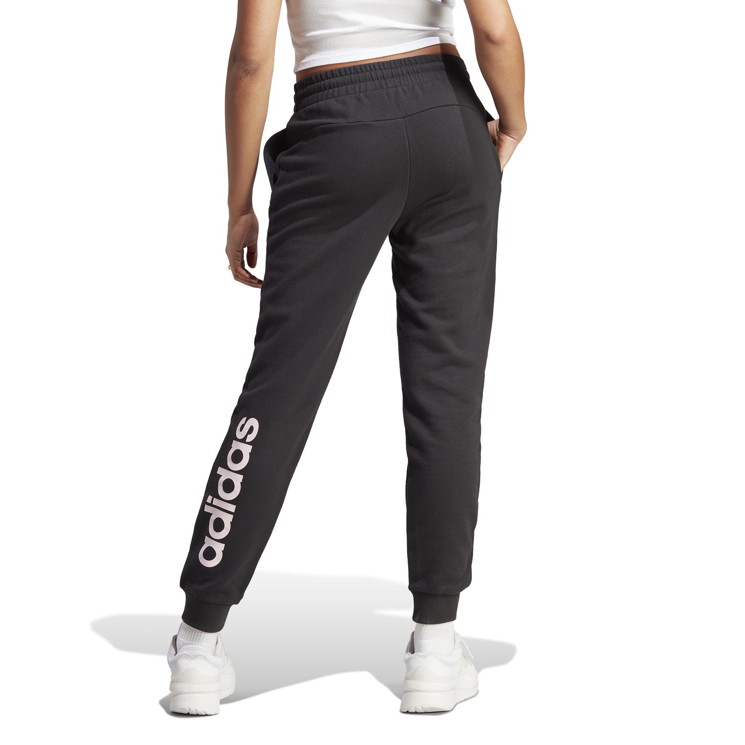 Essentials Linear French Terry Cuffed Joggers, Black, , large image number 3