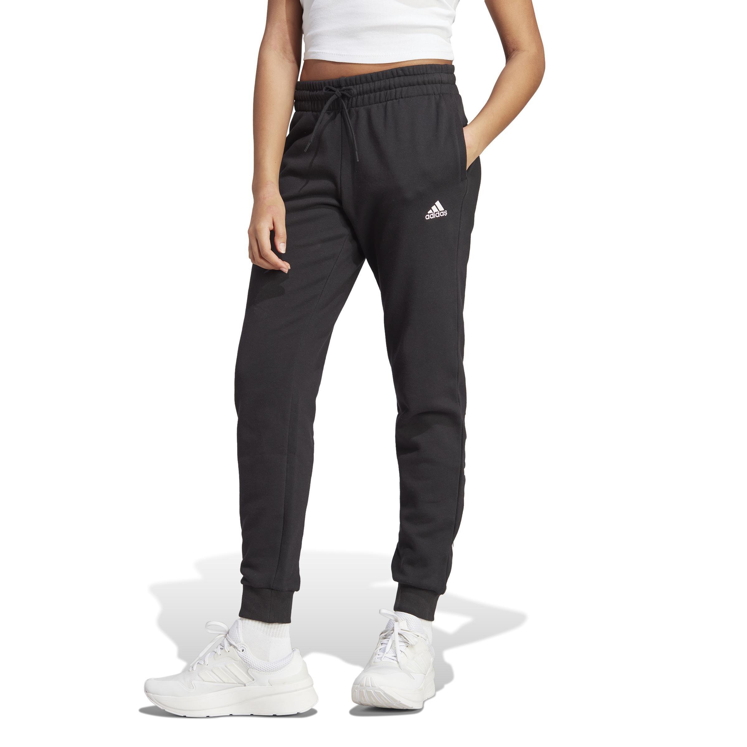 Essentials Linear French Terry Cuffed Joggers, Black, , large image number 8