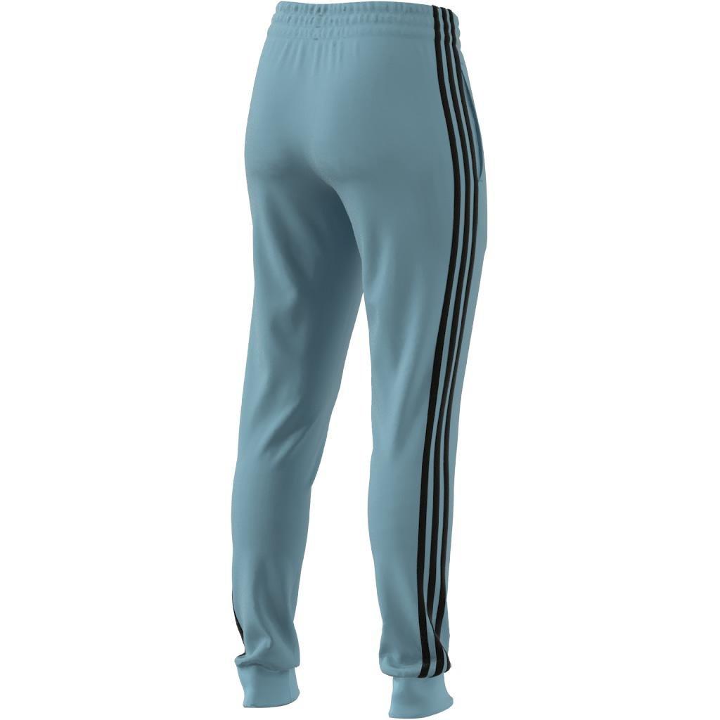 Essentials 3-Stripes French Terry Cuffed Joggers, Turquoise, , large image number 5