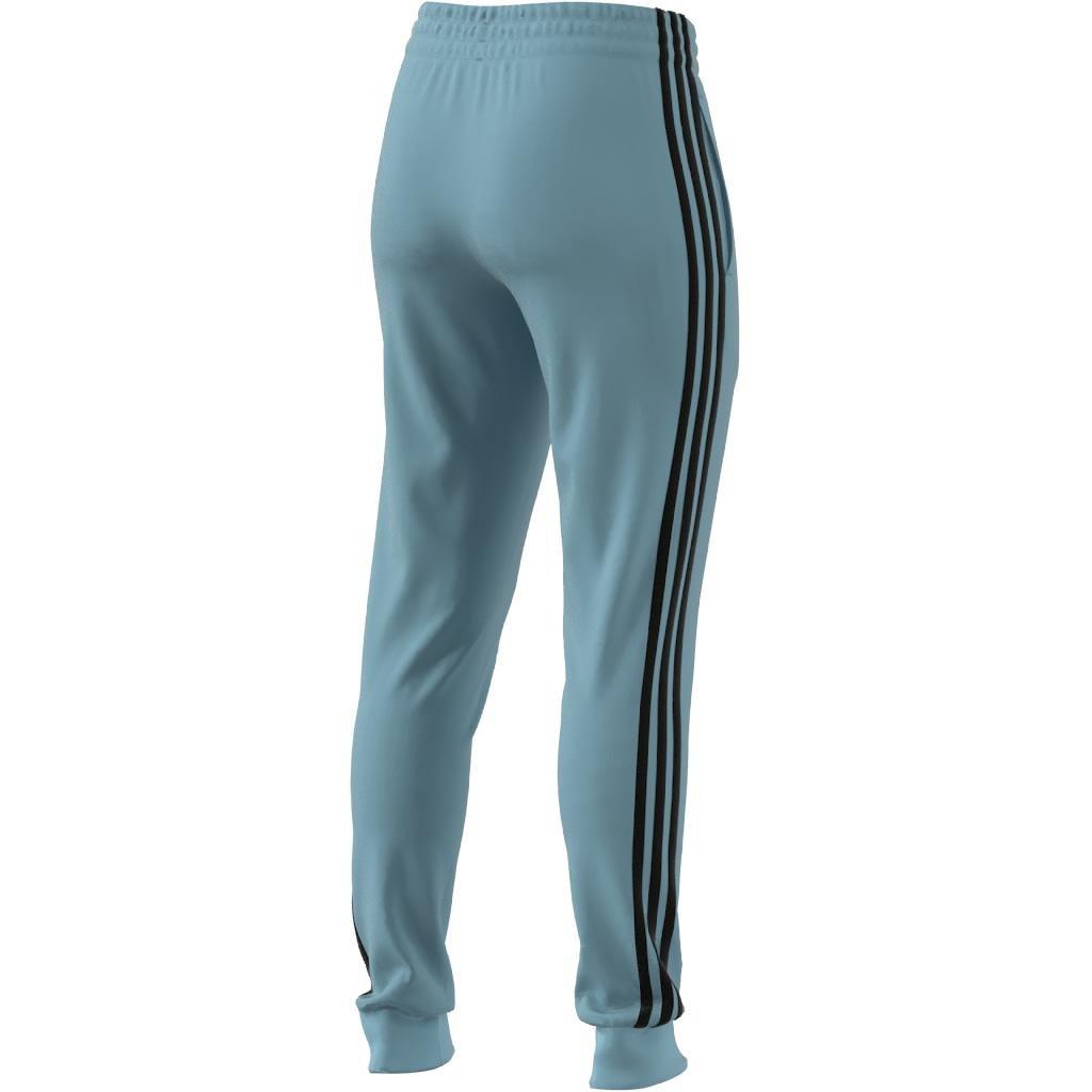 Essentials 3-Stripes French Terry Cuffed Joggers, Turquoise, A901_ONE, large image number 5