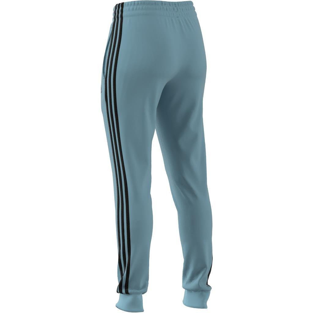 Essentials 3-Stripes French Terry Cuffed Joggers, Turquoise, A901_ONE, large image number 6