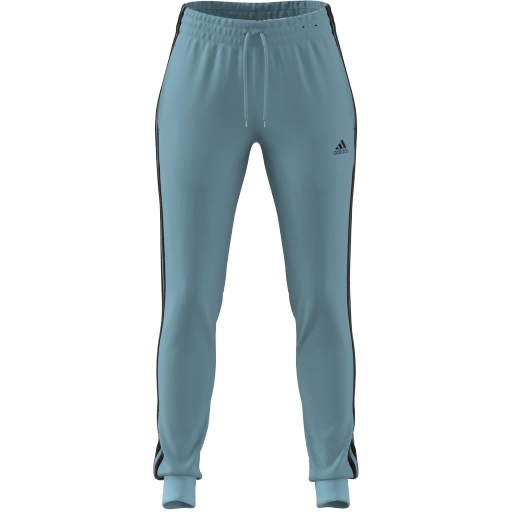 Essentials 3-Stripes French Terry Cuffed Joggers, Turquoise, , large image number 8
