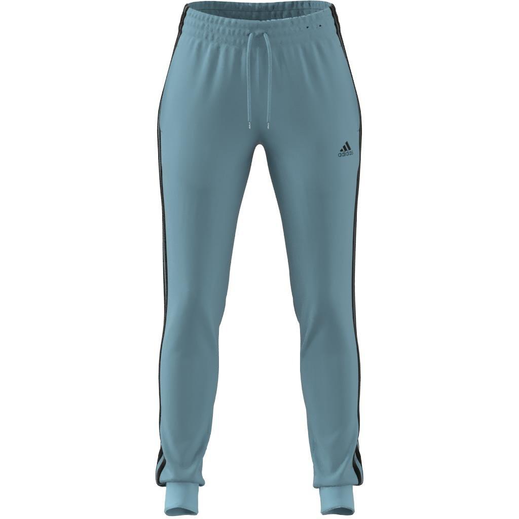 Essentials 3-Stripes French Terry Cuffed Joggers, Turquoise, A901_ONE, large image number 8