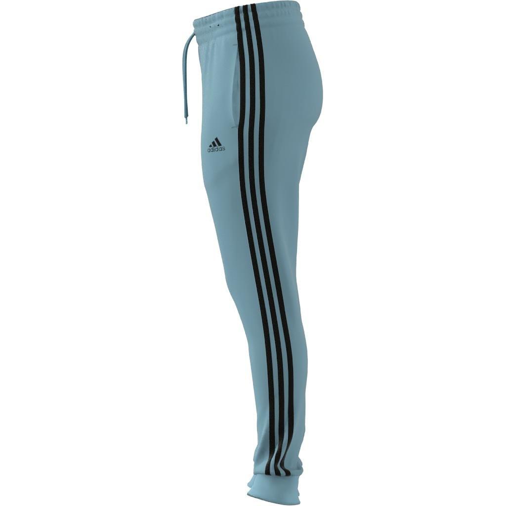 Essentials 3-Stripes French Terry Cuffed Joggers, Turquoise, , large image number 9
