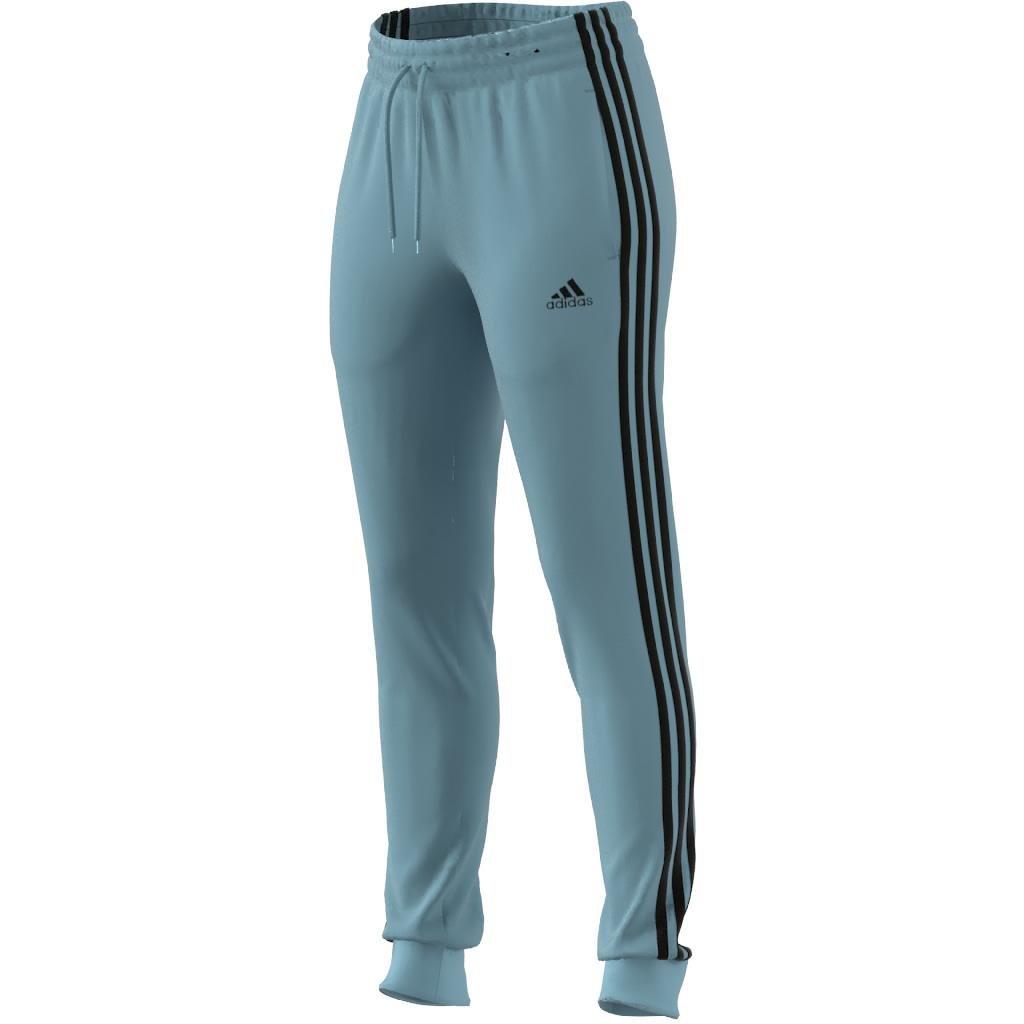 Essentials 3-Stripes French Terry Cuffed Joggers, Turquoise, , large image number 10