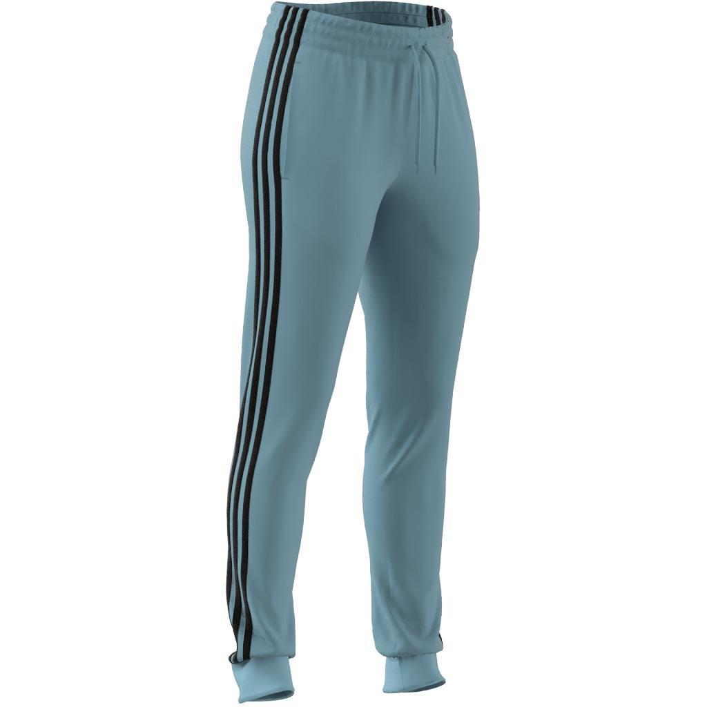 Essentials 3-Stripes French Terry Cuffed Joggers, Turquoise, , large image number 13