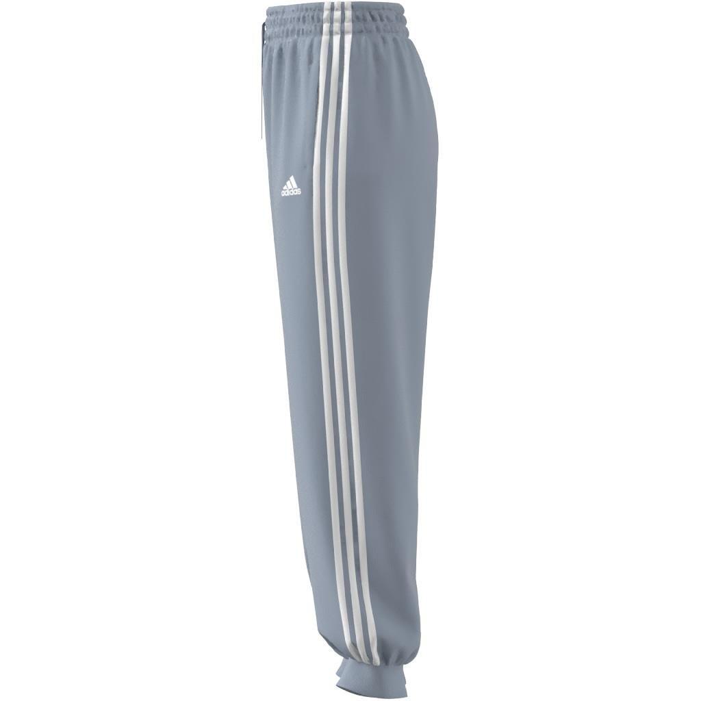 Essentials 3-Stripes French Terry Loose-Fit Joggers, Blue, , large image number 7