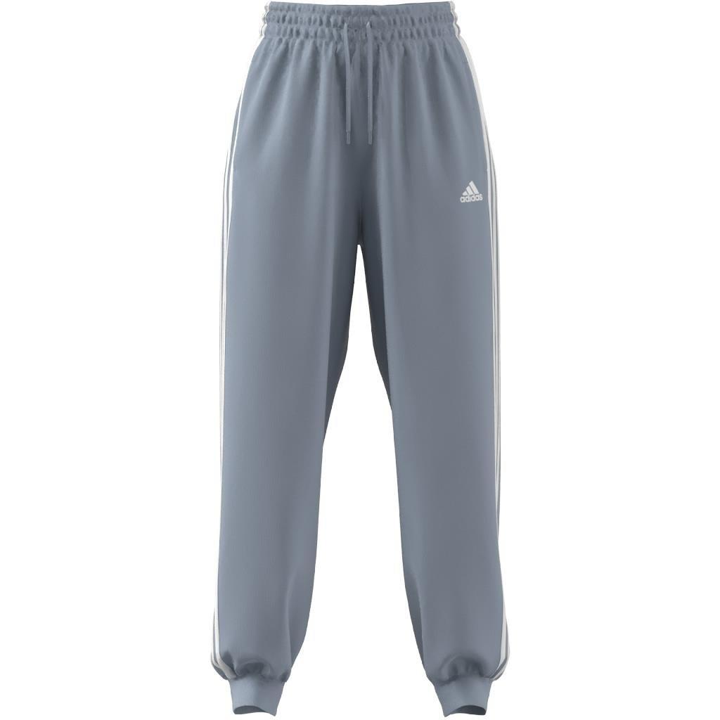 Essentials 3-Stripes French Terry Loose-Fit Joggers, Blue, A901_ONE, large image number 11