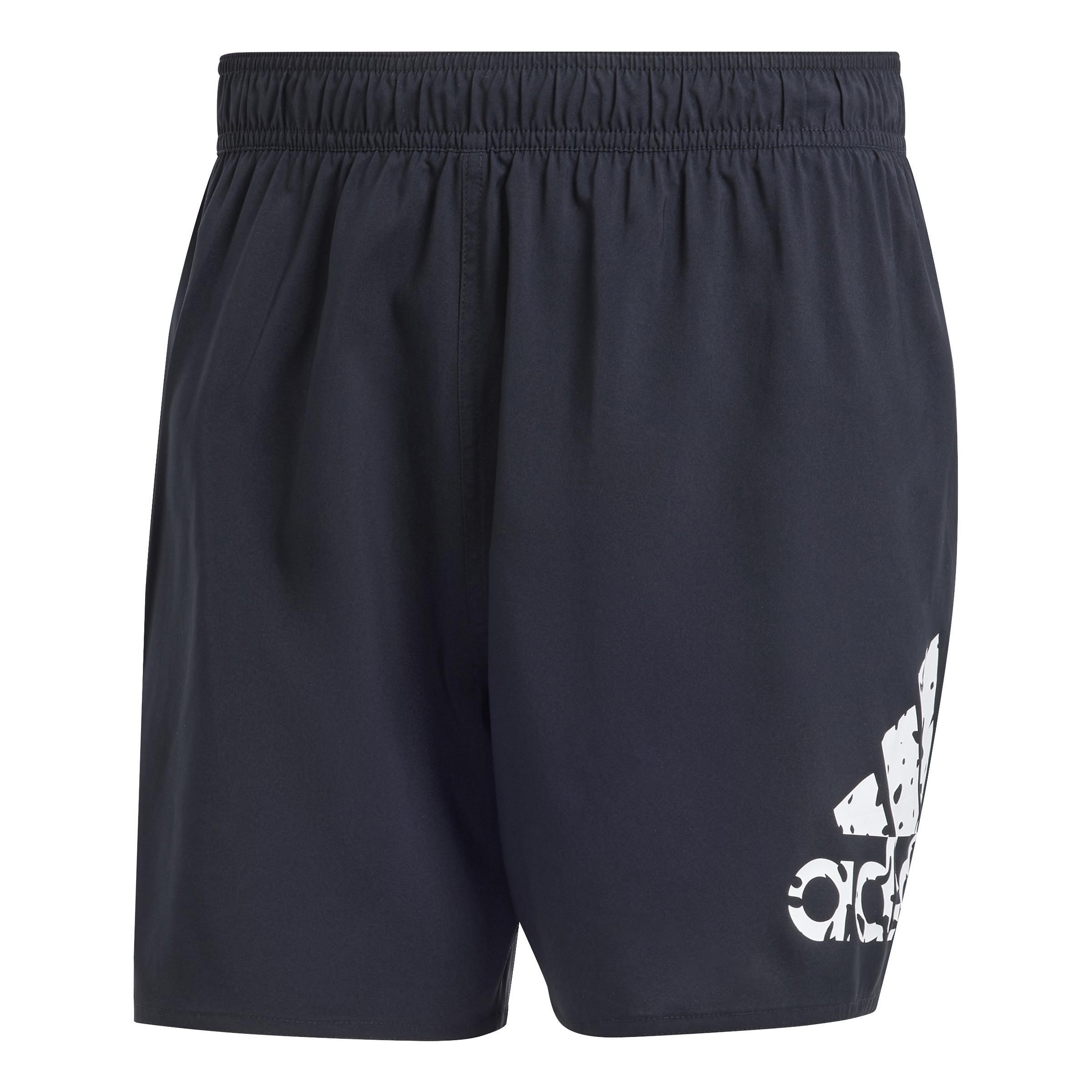 Printed Short-Length Swim Shorts, Black, A901_ONE, large image number 0