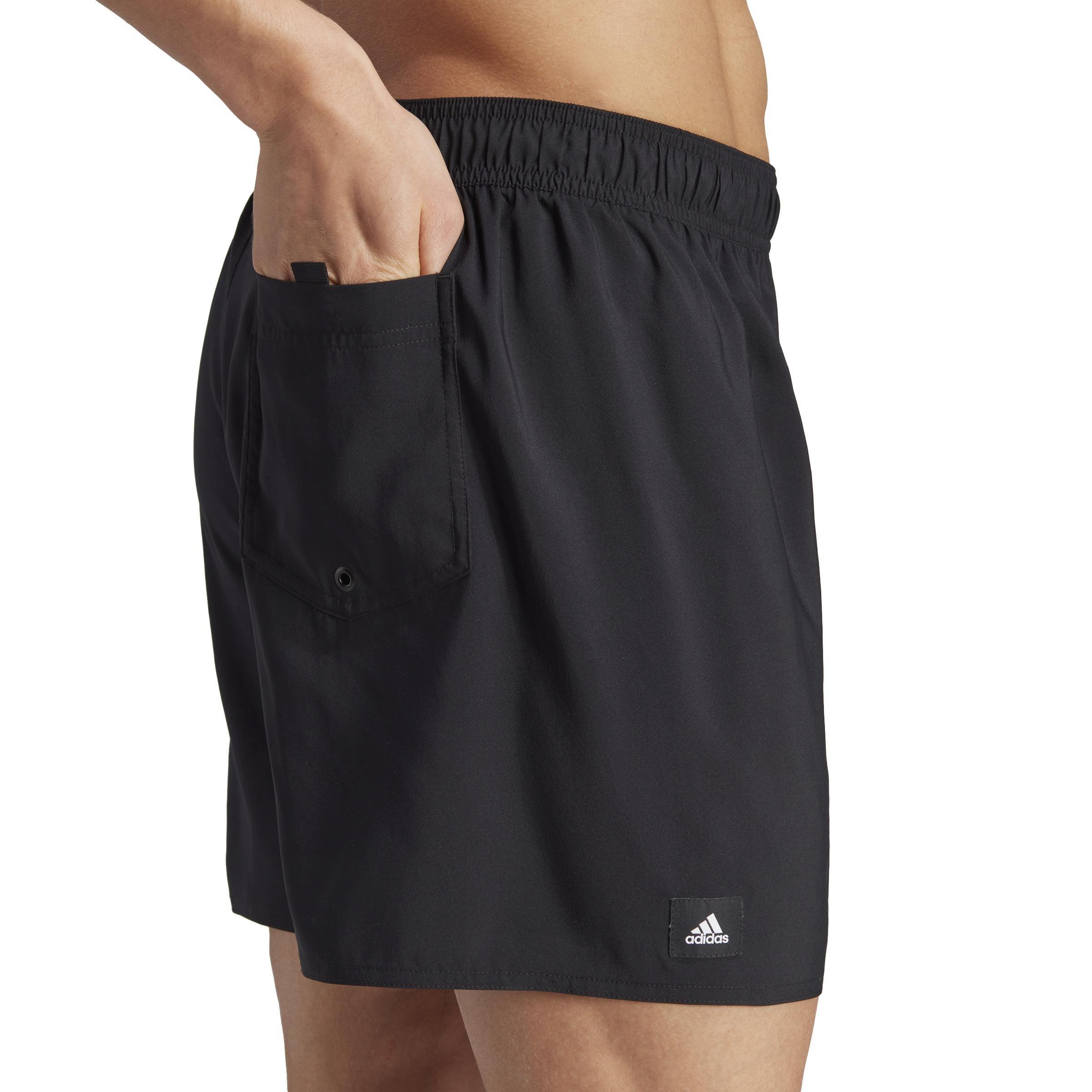Printed Short-Length Swim Shorts, Black, A901_ONE, large image number 3