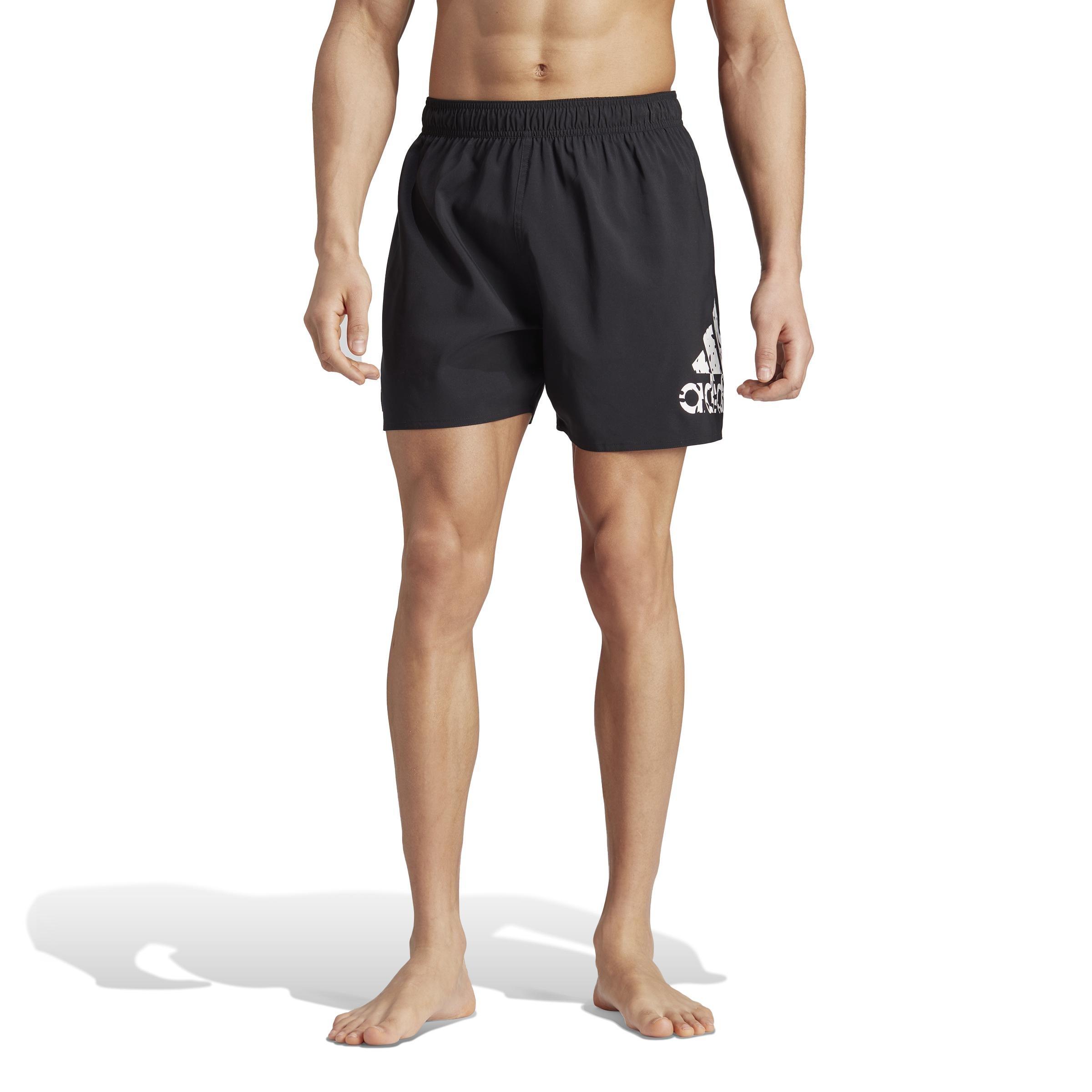 Printed Short-Length Swim Shorts, Black, A901_ONE, large image number 7