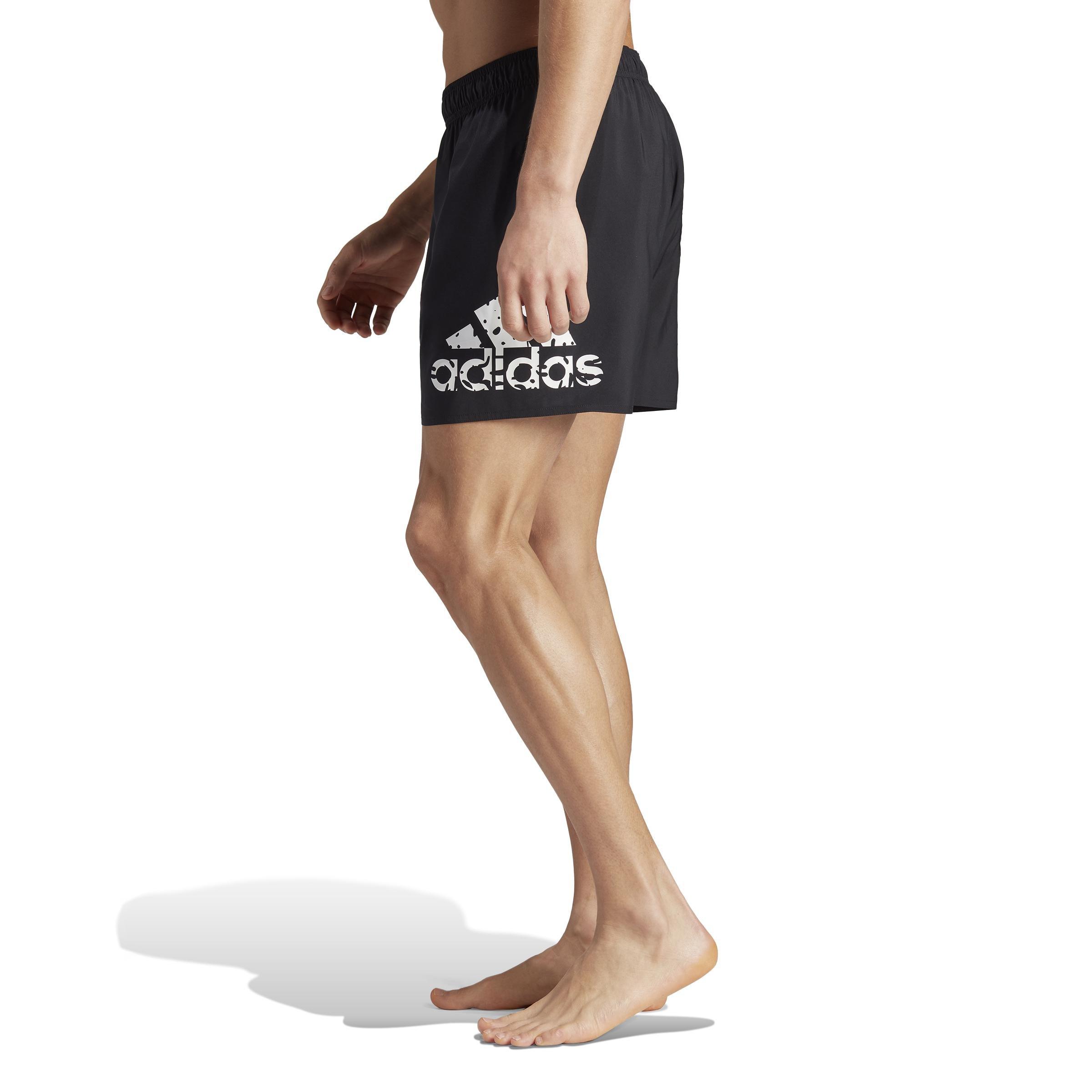 Printed Short-Length Swim Shorts, Black, A901_ONE, large image number 12