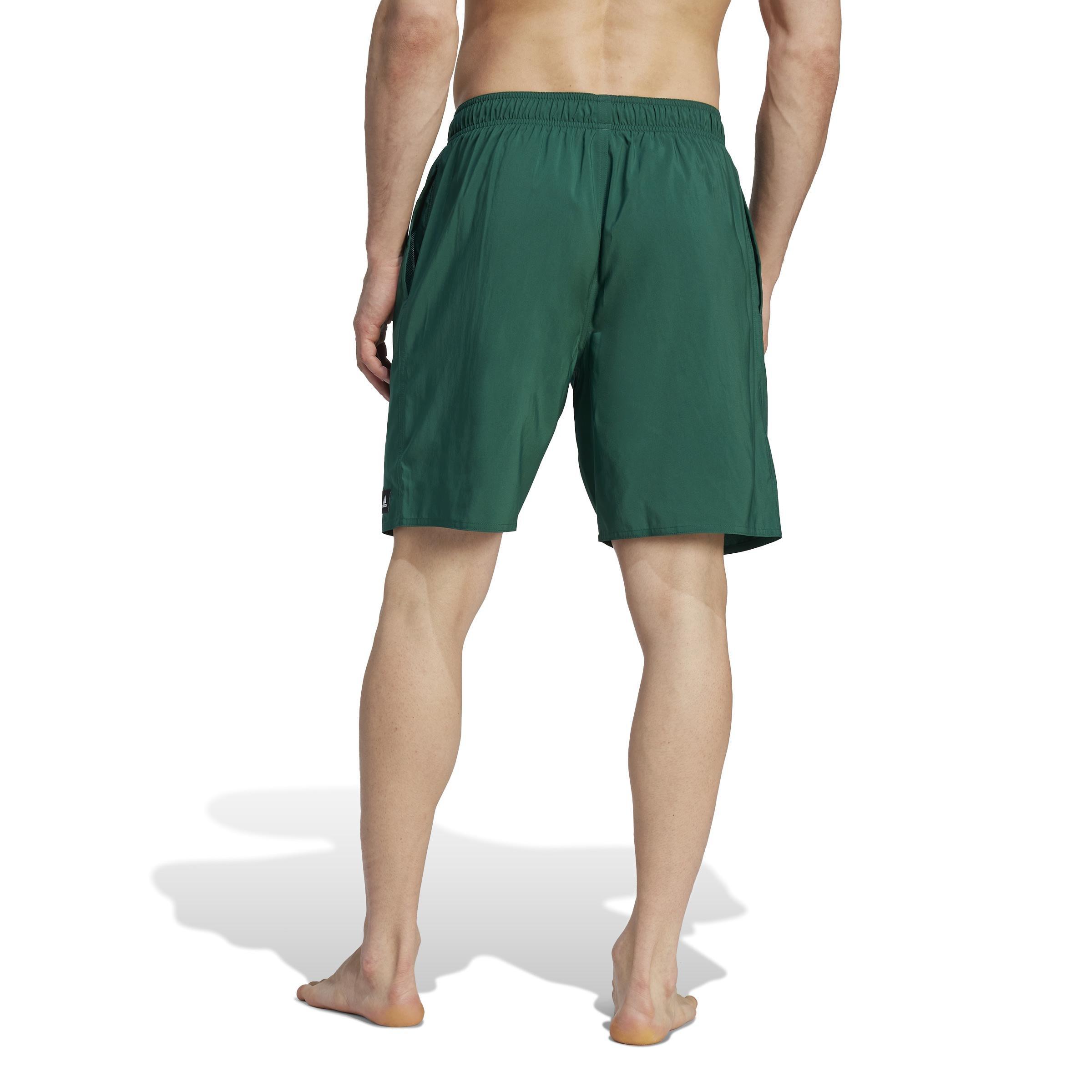 Solid Clx Classic-Length Swim Shorts, Green, A901_ONE, large image number 2