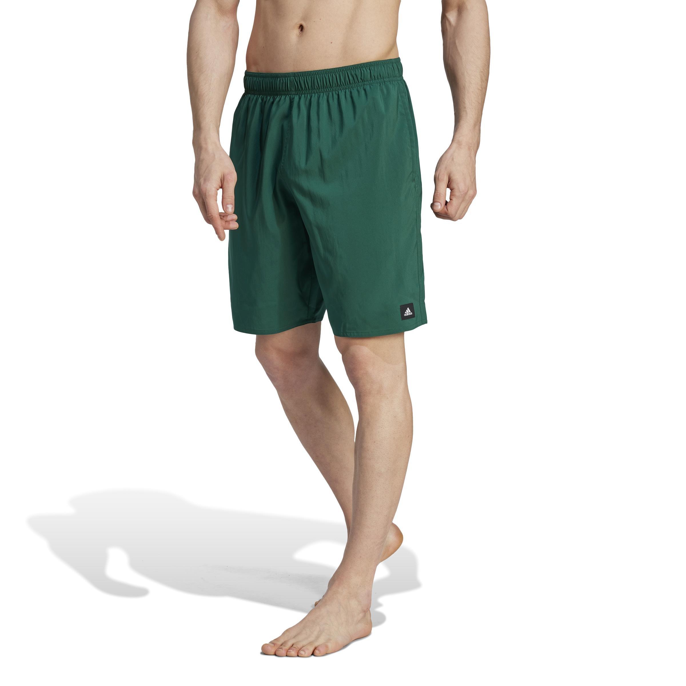 Solid Clx Classic-Length Swim Shorts, Green, A901_ONE, large image number 11