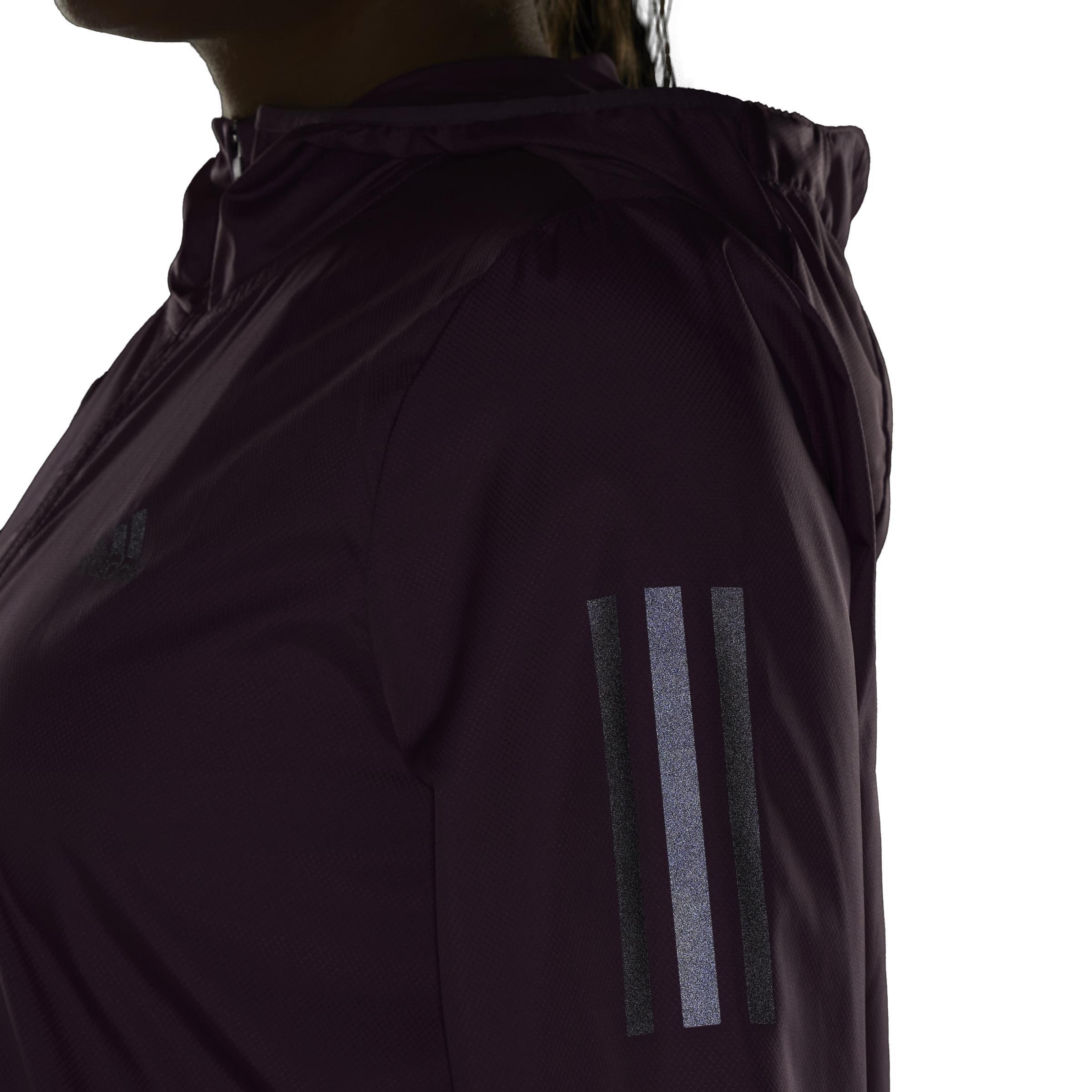 Own the Run Hooded Running Windbreaker, Pink, A901_ONE, large image number 5