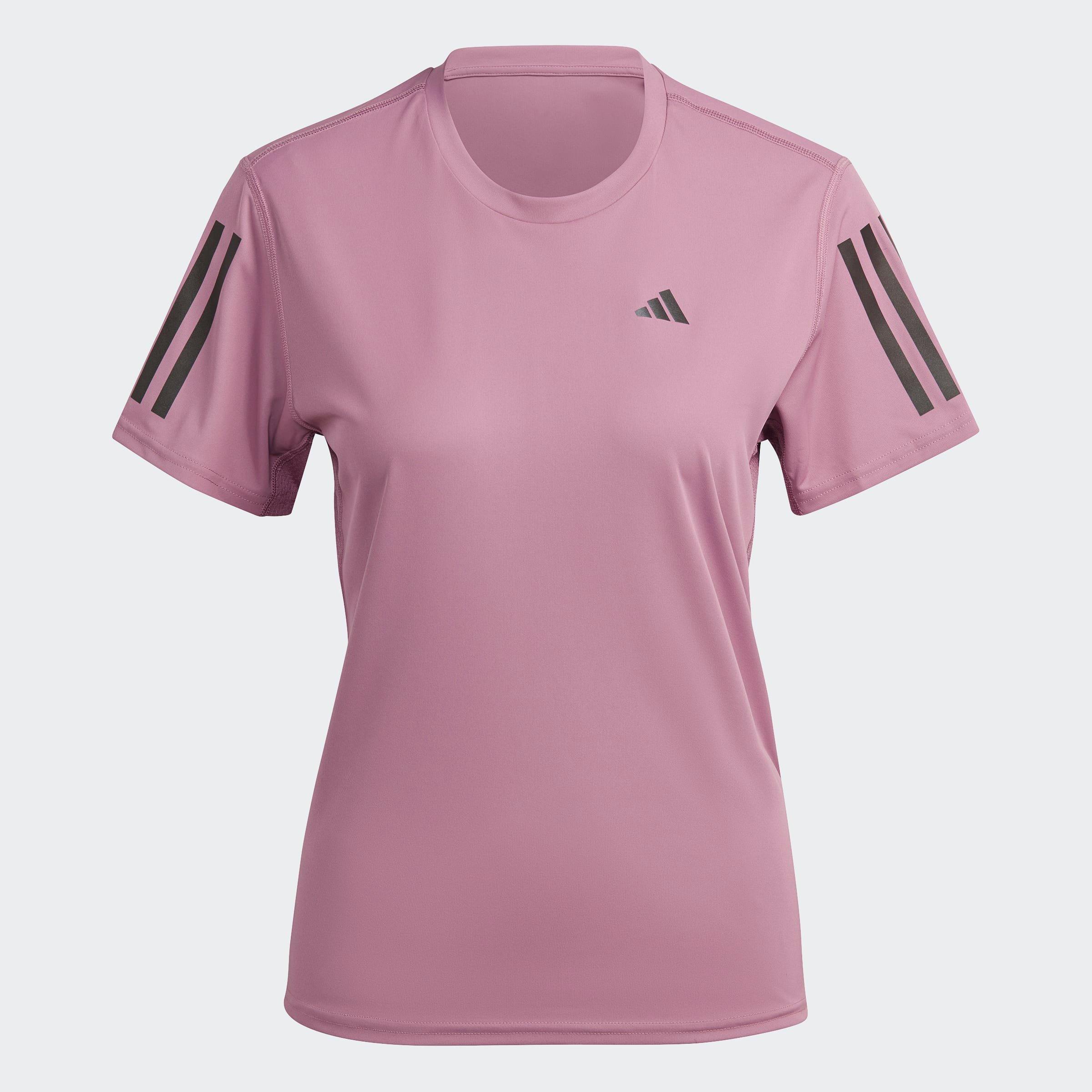 Own The Run T-Shirt, Pink, A901_ONE, medium