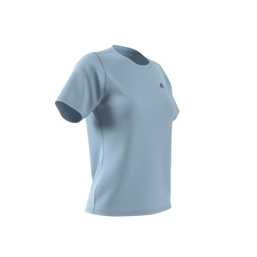 RUN ICON 3 BAR T-Shirt, Blue, A901_ONE, large image number 6