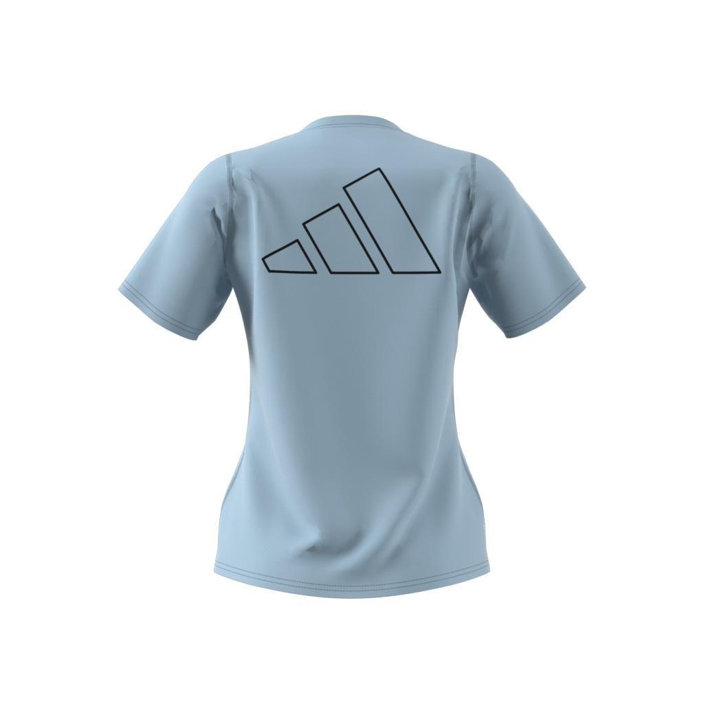 RUN ICON 3 BAR T-Shirt, Blue, A901_ONE, large image number 7