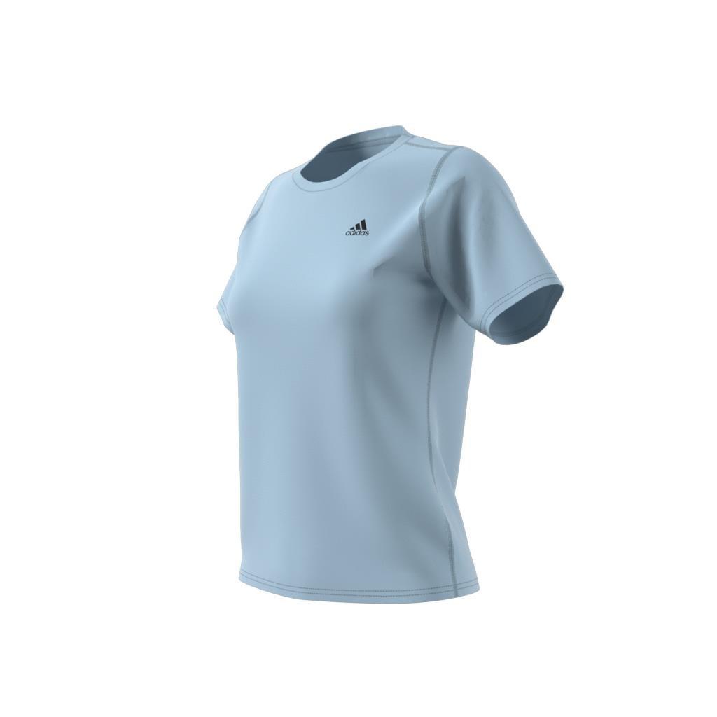 RUN ICON 3 BAR T-Shirt, Blue, A901_ONE, large image number 8