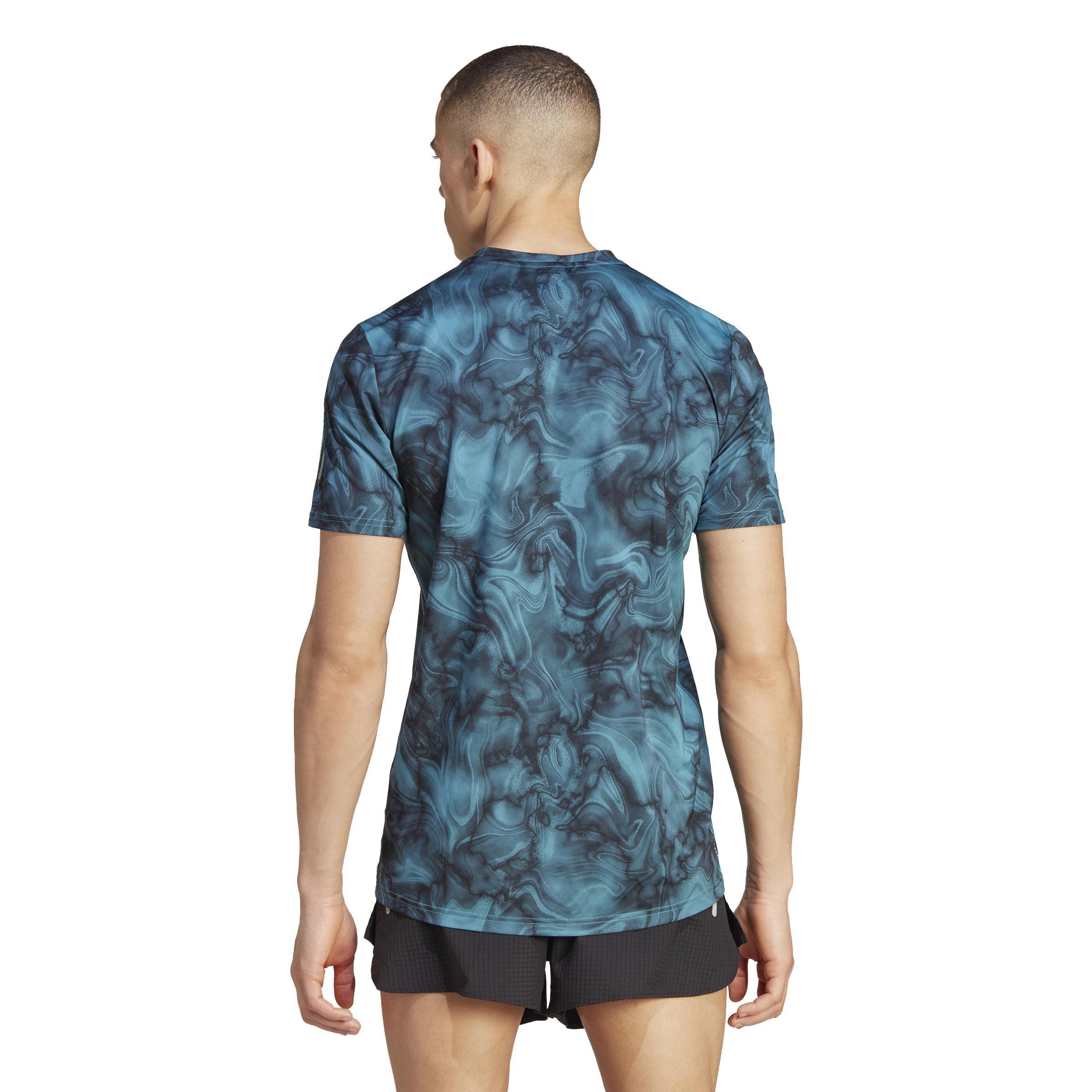 Own the Run Allover Print T-Shirt, Turquoise, A901_ONE, large image number 3