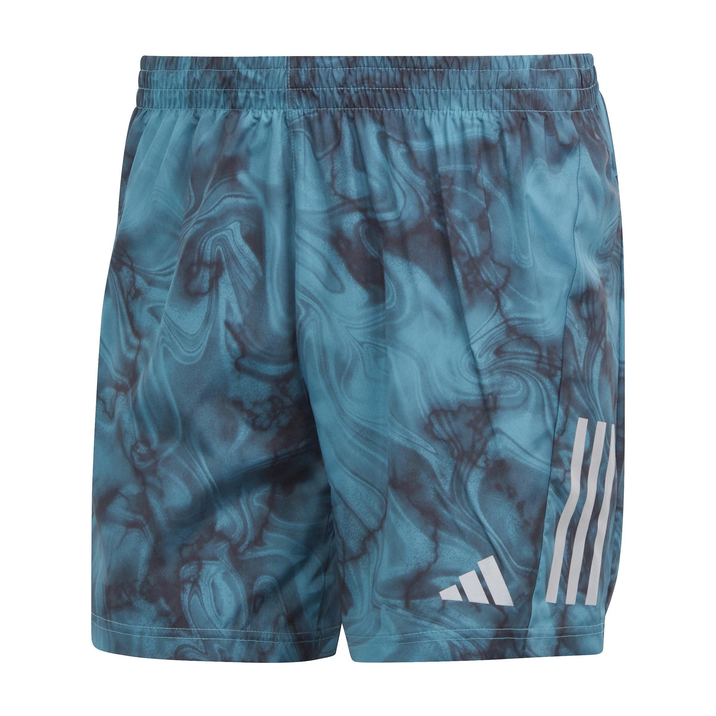 Own the Run Allover Print Shorts, Turquoise, A901_ONE, large image number 1