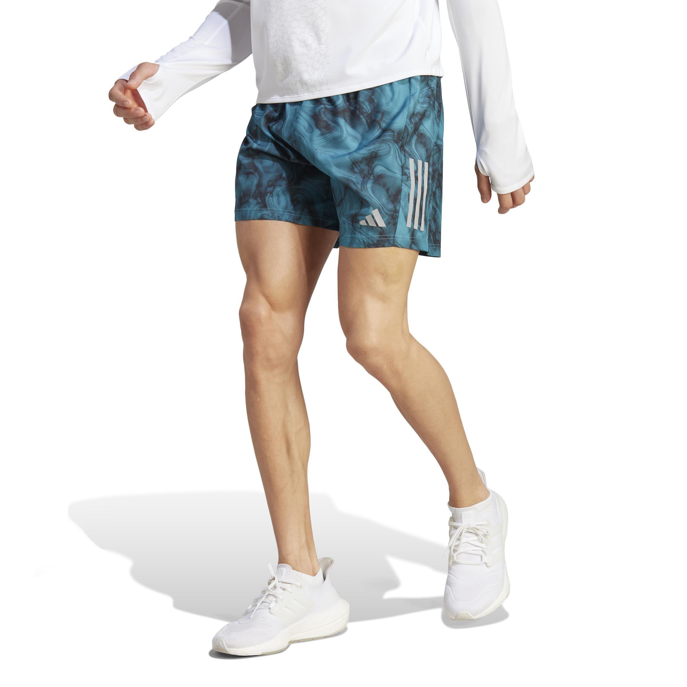 Own the Run Allover Print Shorts, Turquoise, A901_ONE, large image number 6