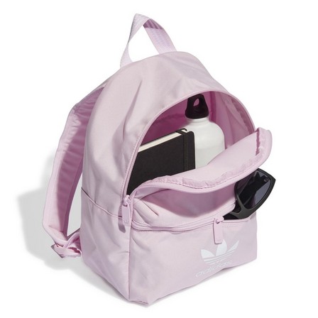Unisex Small Adicolor Classic Backpack, Pink, A901_ONE, large image number 0