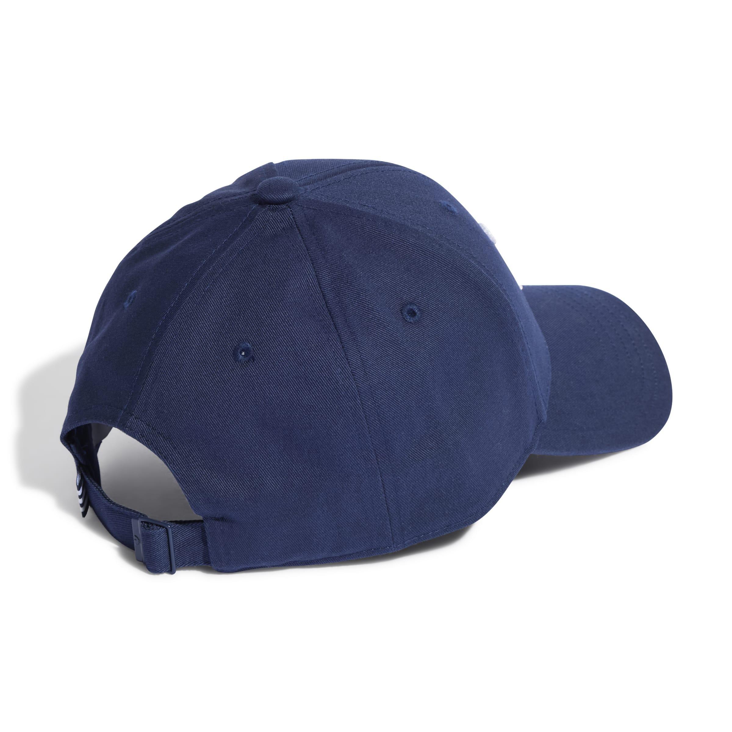 Unisex Trefoil Baseball Cap, Blue, A901_ONE, large image number 1