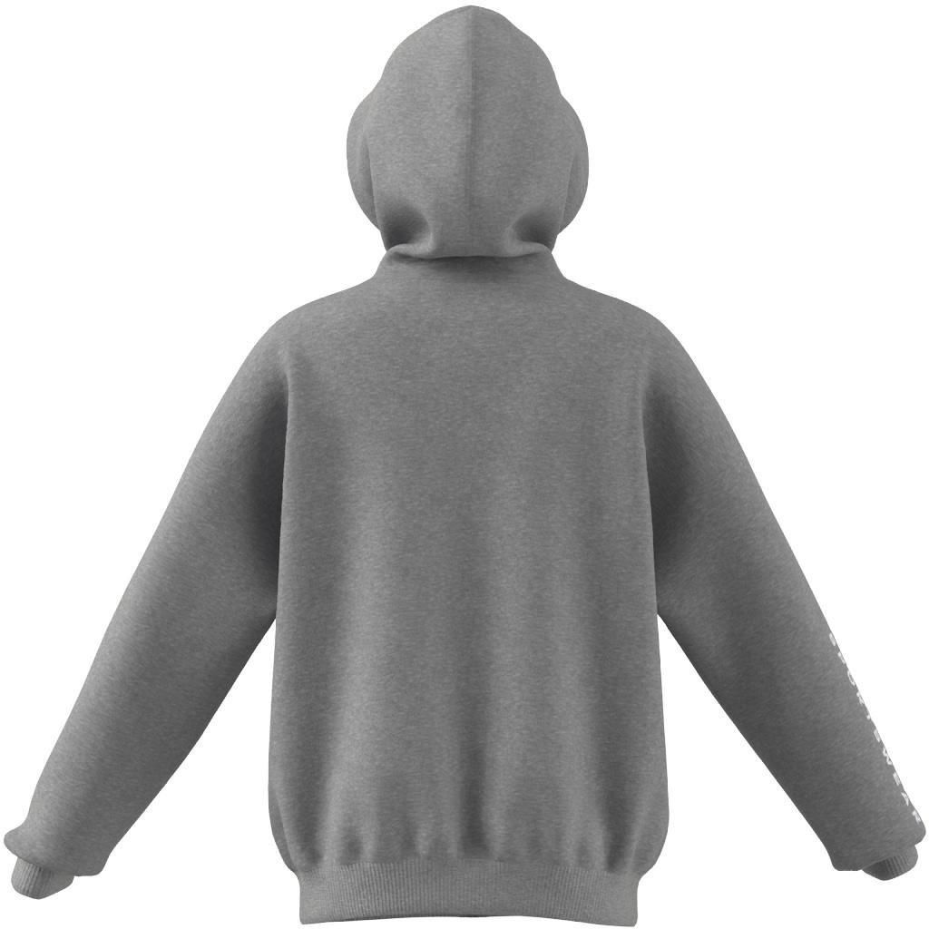 Unisex Kids Fleece Full-Zip Hoodie, Grey, A901_ONE, large image number 4