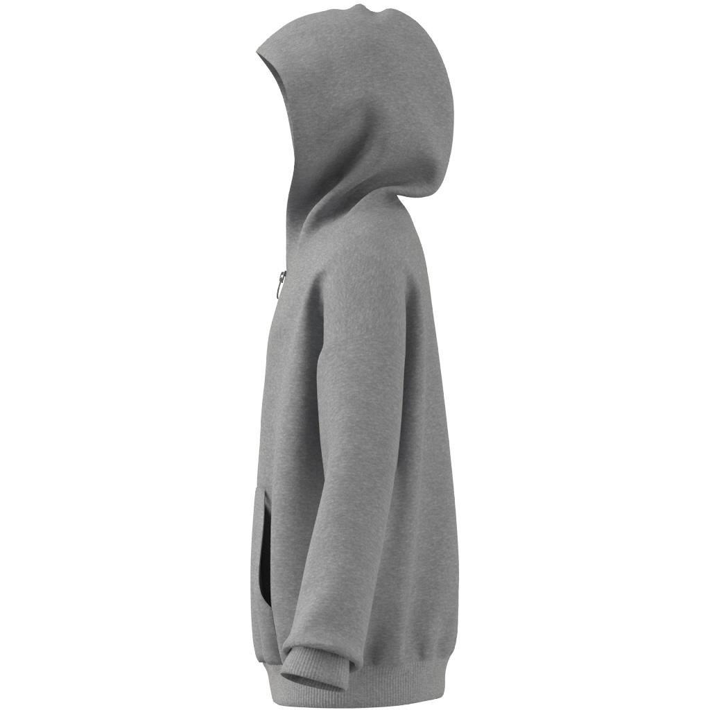 Unisex Kids Fleece Full-Zip Hoodie, Grey, A901_ONE, large image number 9