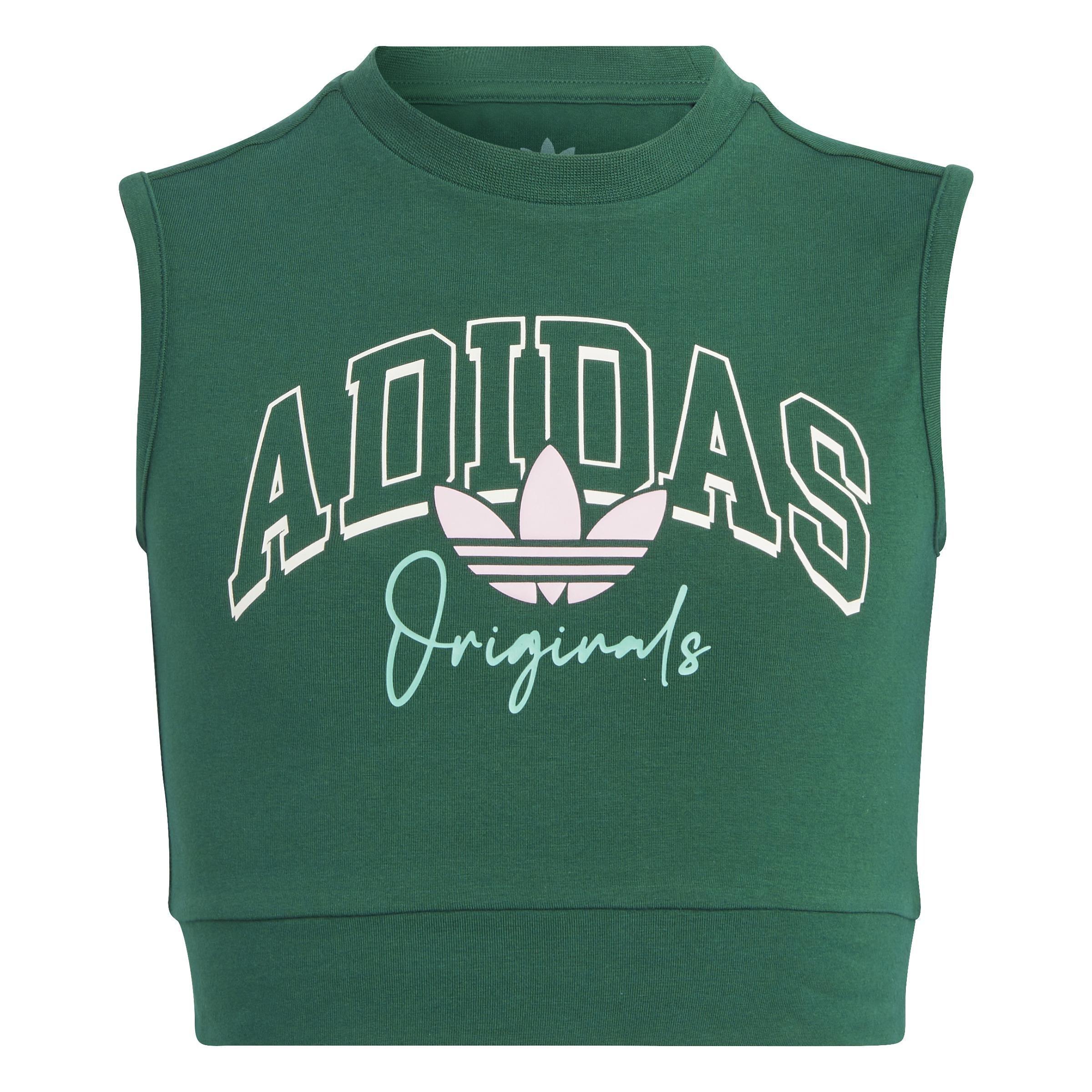 Kids Collegiate Graphic Pack Crop Top, Green, , large image number 0