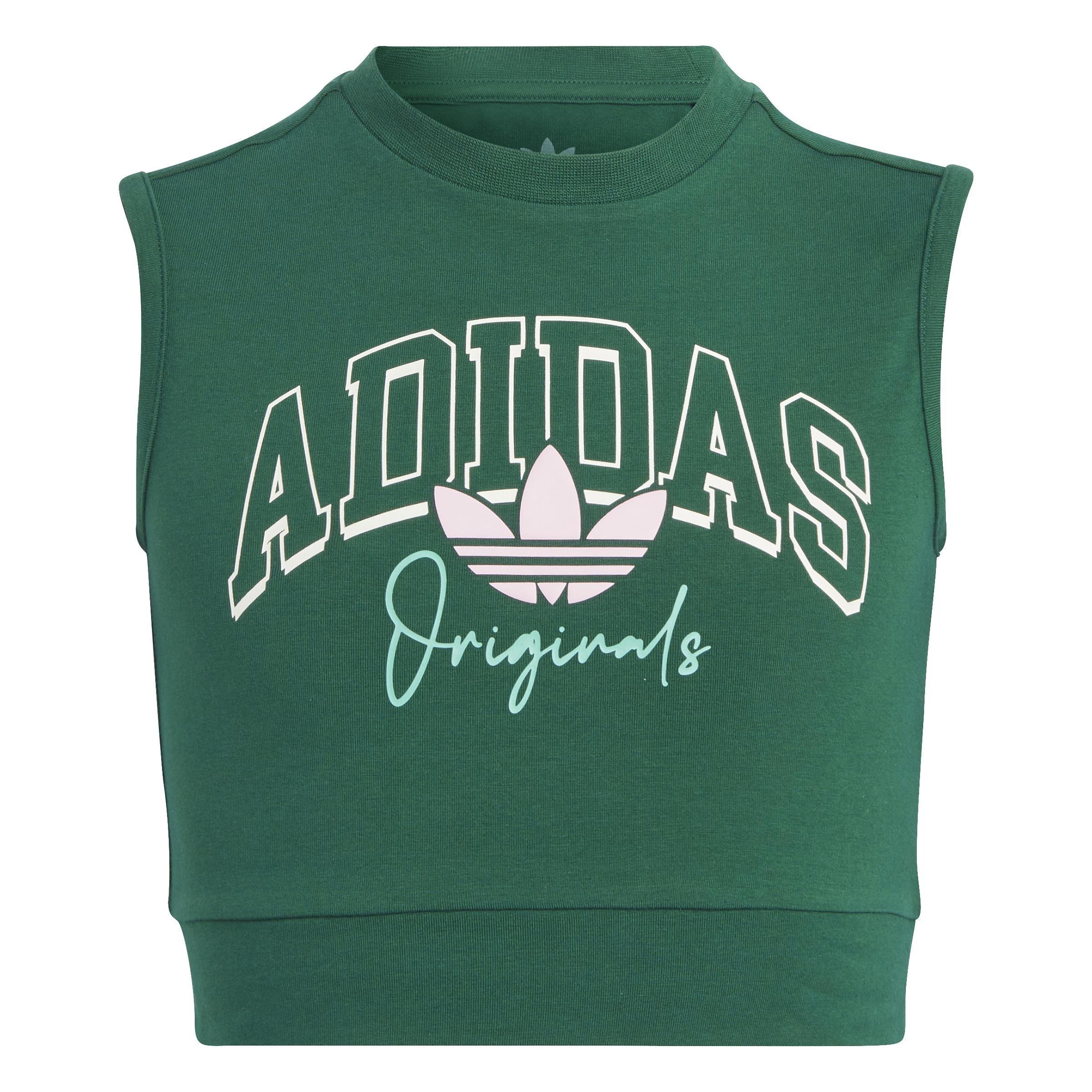 Kids Girls Collegiate Graphic Pack Crop Top, Green, A901_ONE, large image number 0