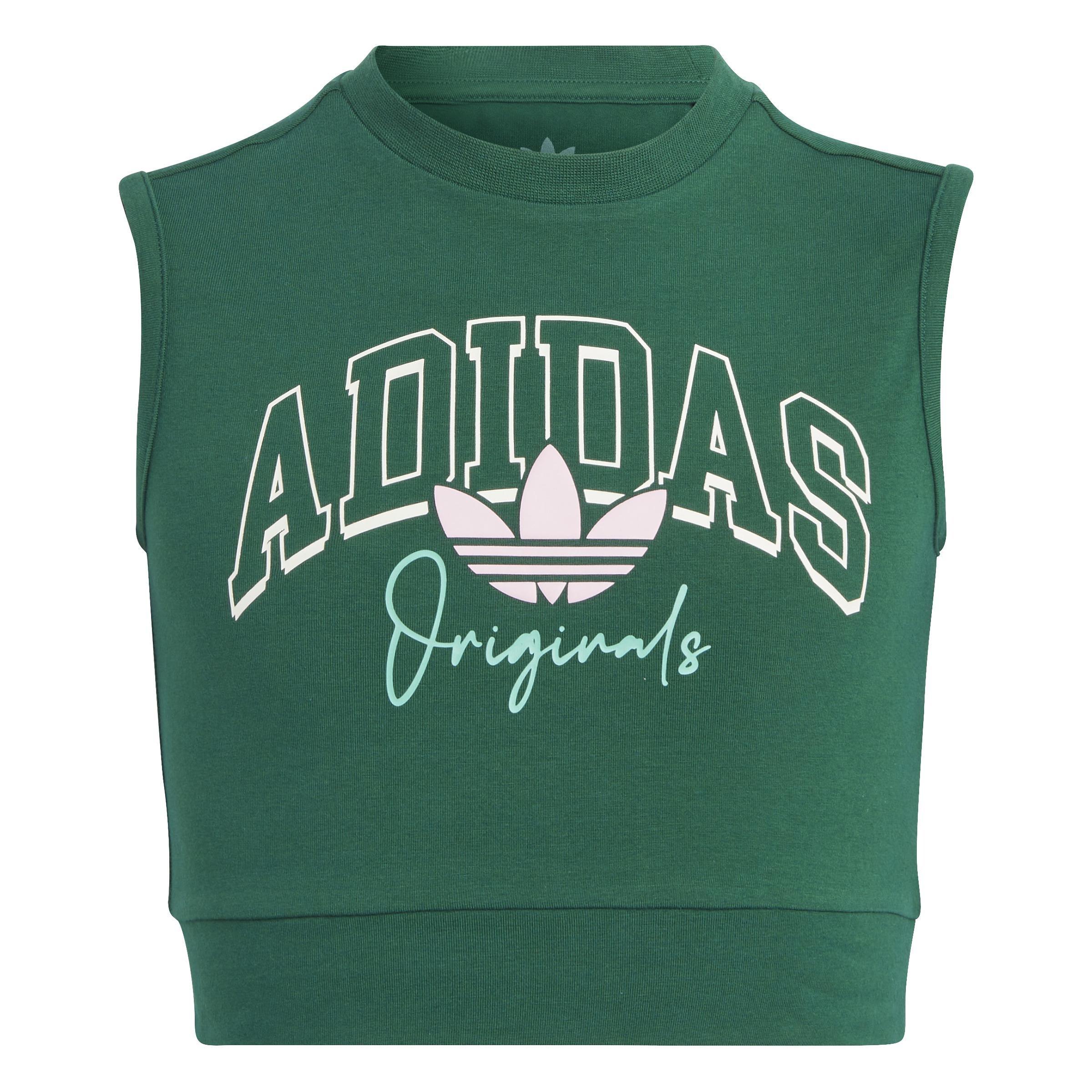 Kids Girls Collegiate Graphic Pack Crop Top, Green, A901_ONE, large image number 1