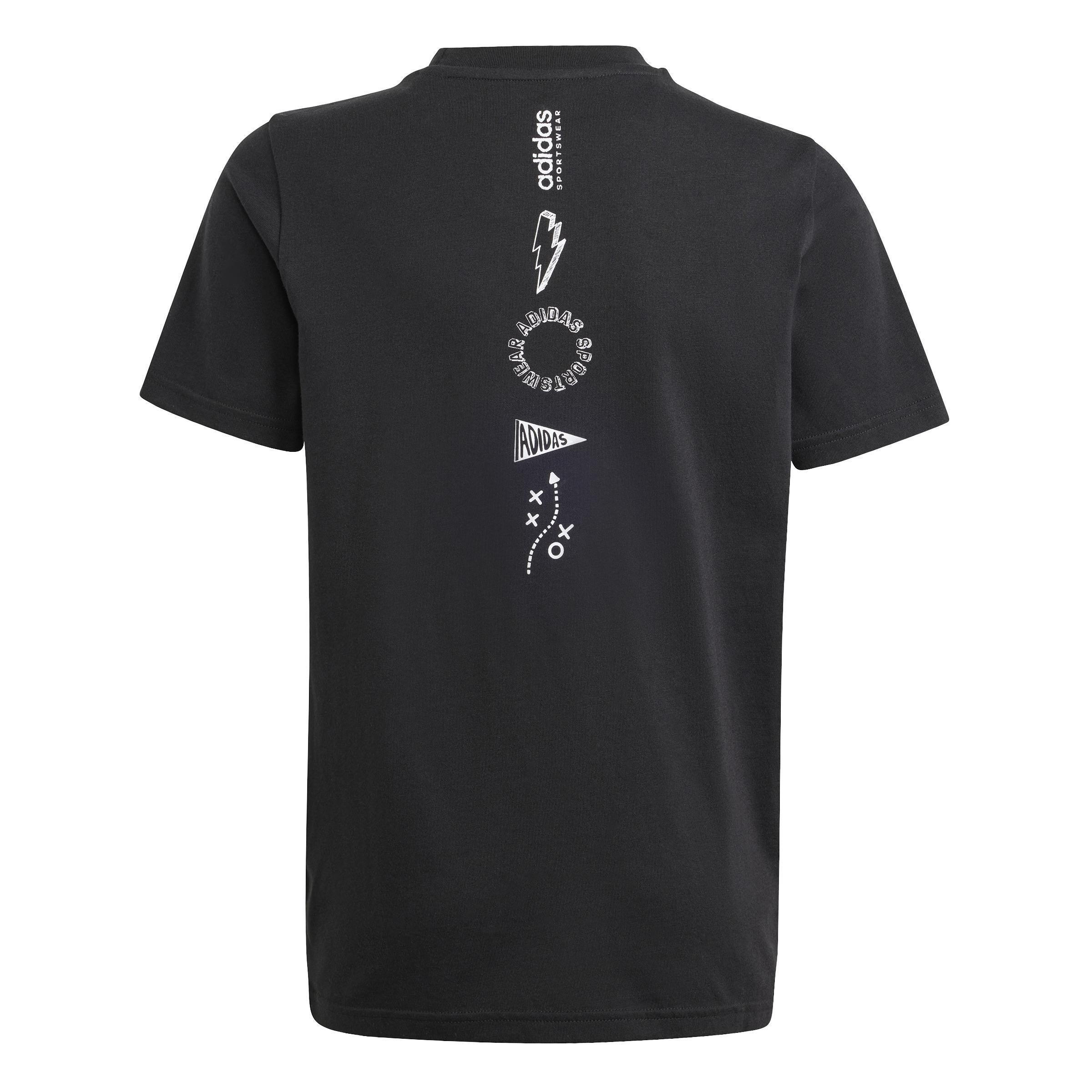 Unisex Kids Brand Love Graphic T-Shirt, Multicolour, A901_ONE, medium