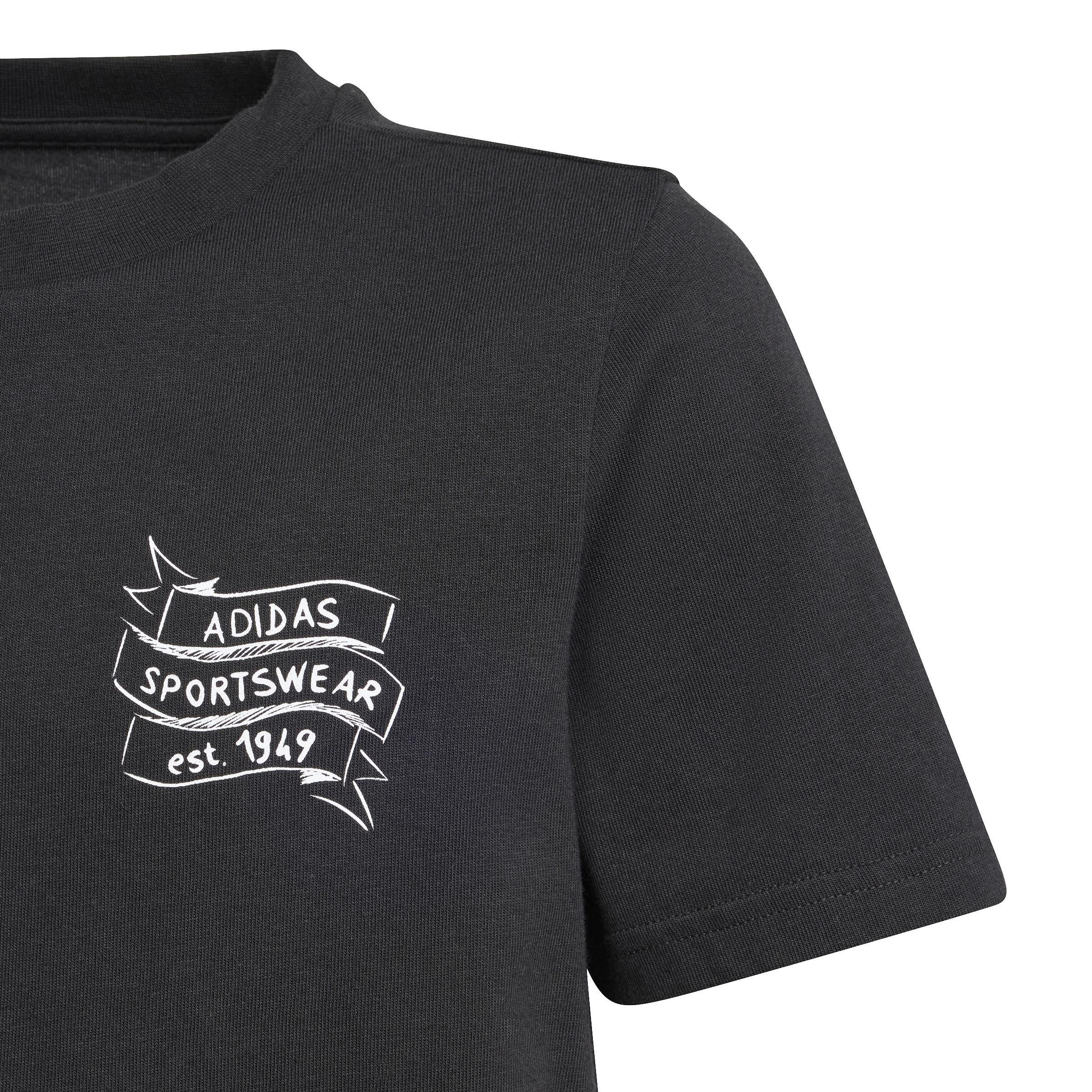 Unisex Kids Brand Love Graphic T-Shirt, Multicolour, A901_ONE, large image number 4