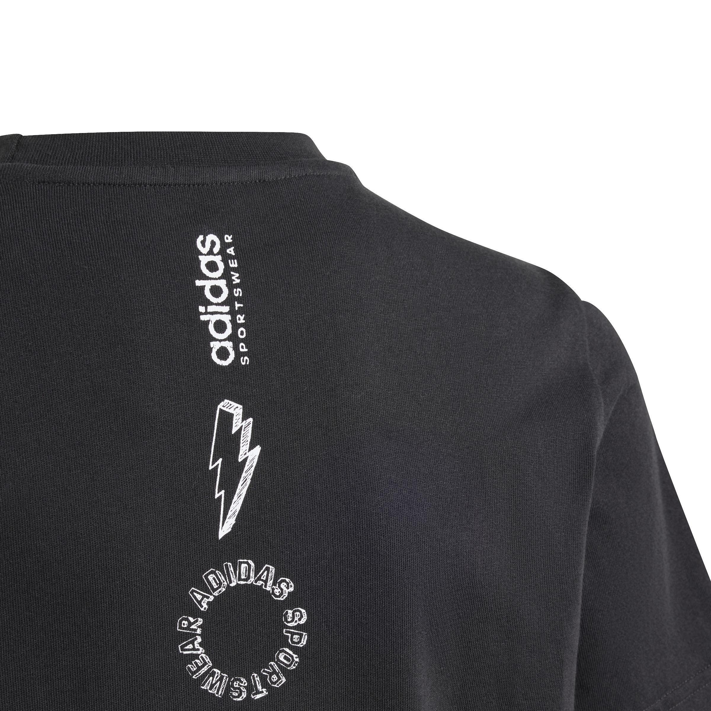 Unisex Kids Brand Love Graphic T-Shirt, Multicolour, A901_ONE, large image number 5