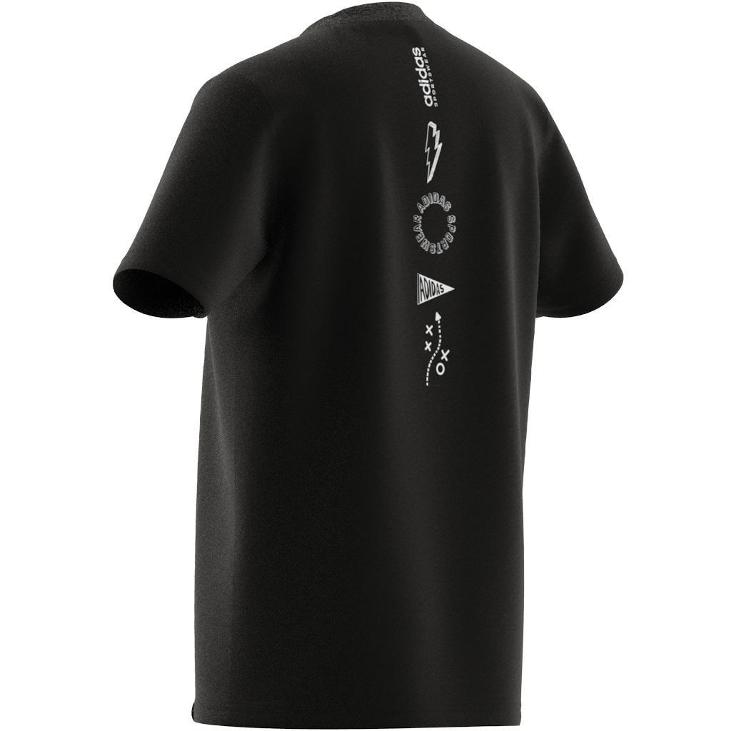 Unisex Kids Brand Love Graphic T-Shirt, Multicolour, , large image number 8