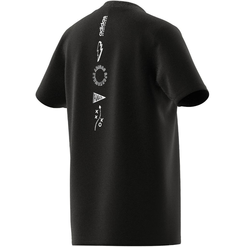 Unisex Kids Brand Love Graphic T-Shirt, Multicolour, , large image number 10