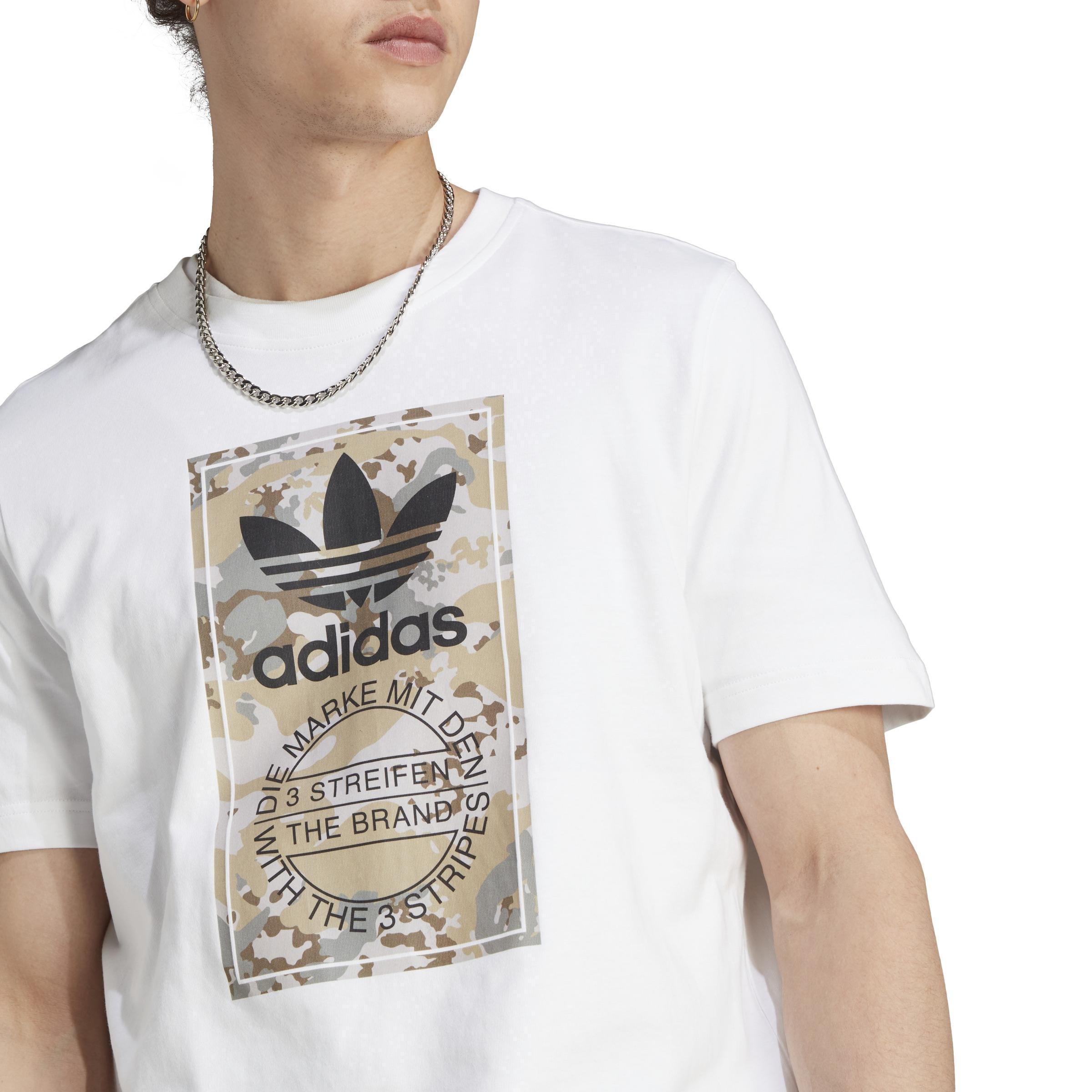 Graphics Camo Tongue Label T-Shirt, White, , large image number 4