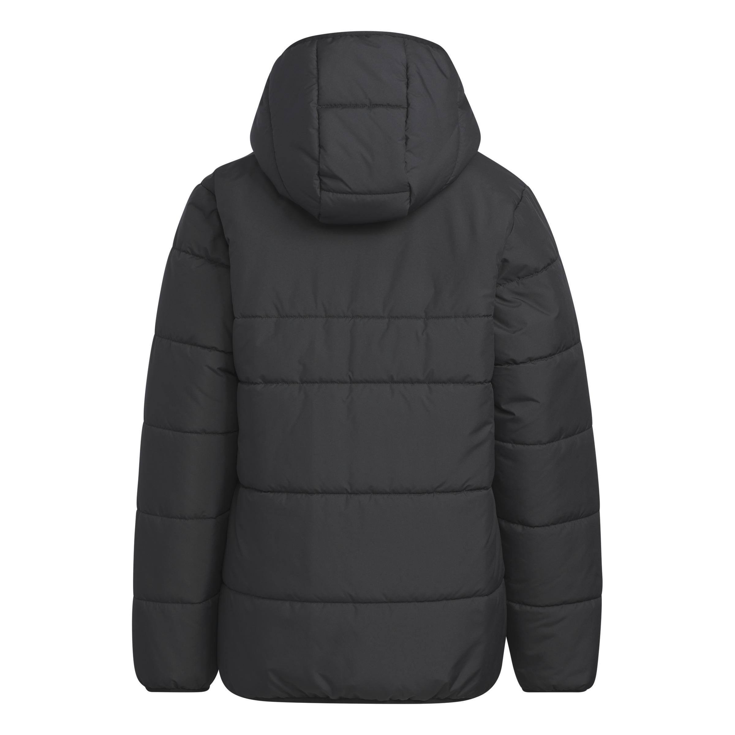 Kids Unisex Padded Jacket Kids, Black, A901_ONE, large image number 1