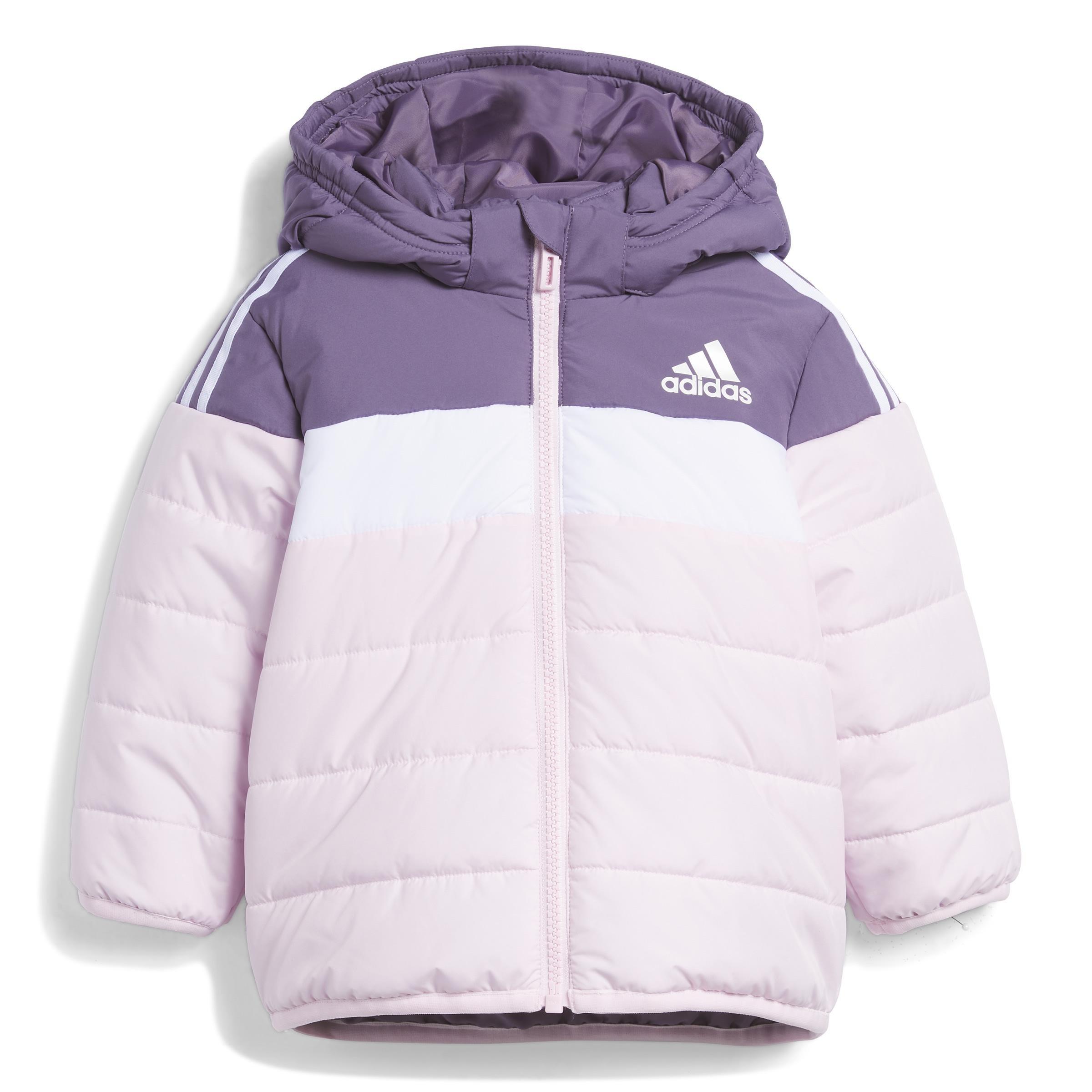 Unisex Kids Padded Jacket, Purple, A901_ONE, large image number 1