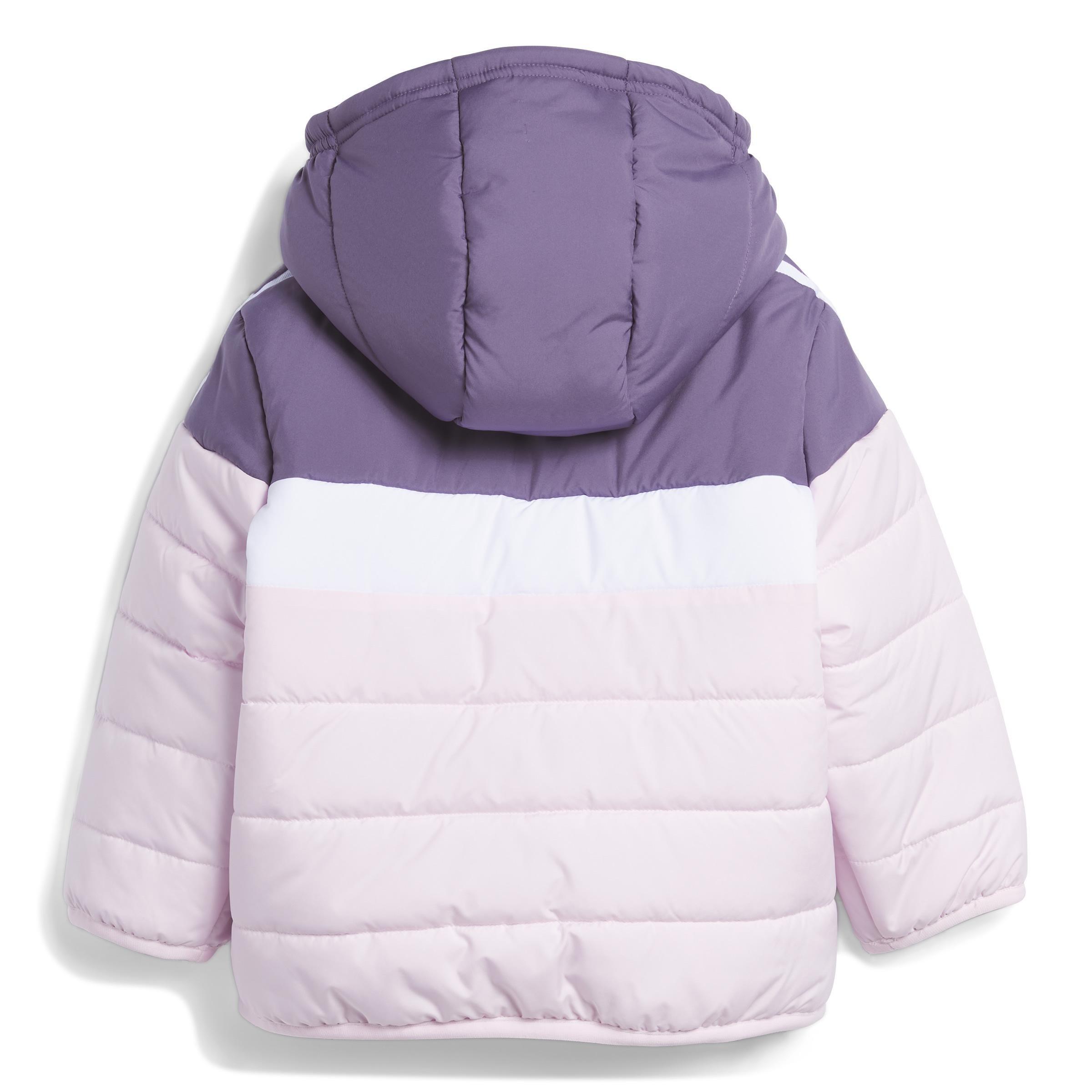 Unisex Kids Padded Jacket, Purple, A901_ONE, large image number 2