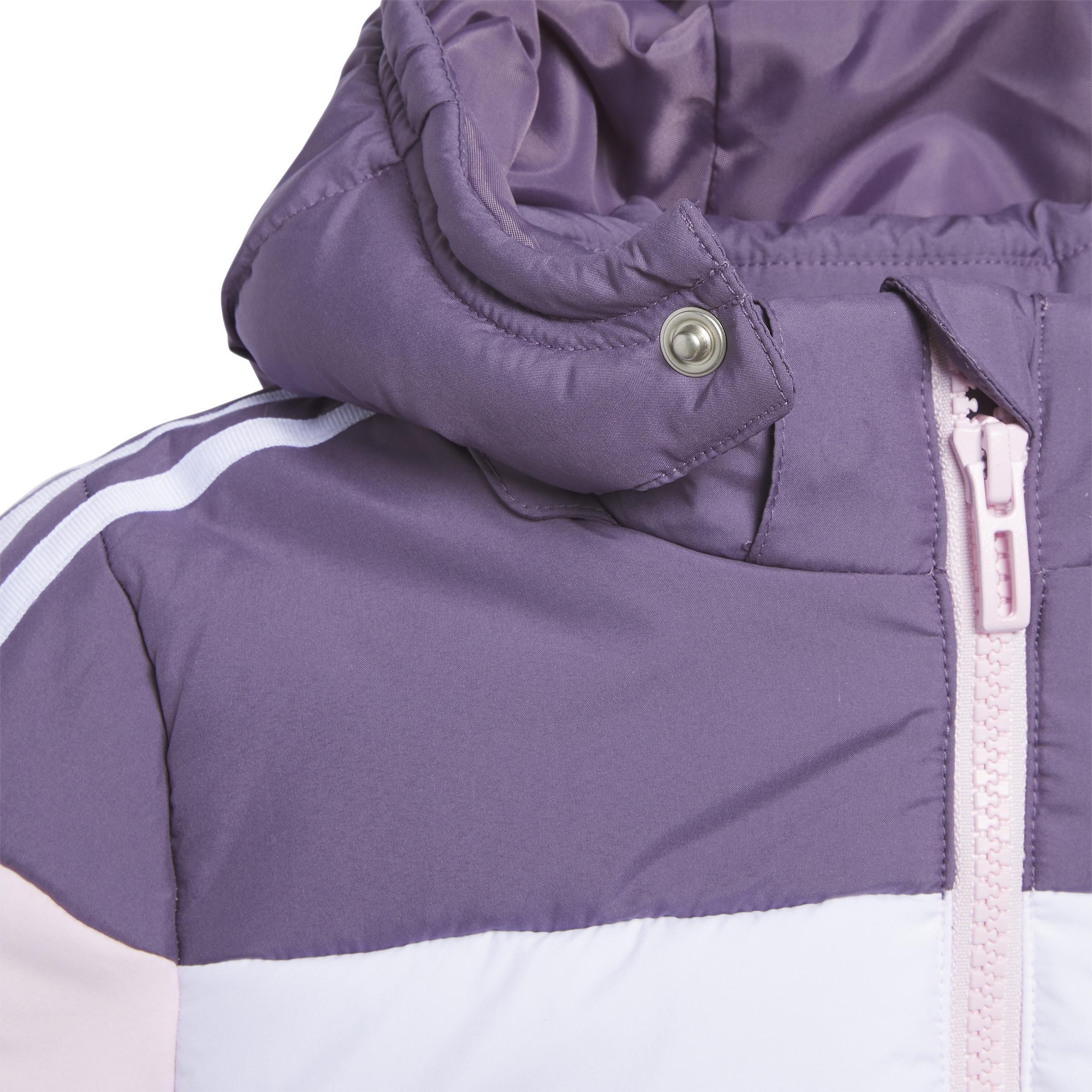 Unisex Kids Padded Jacket, Purple, A901_ONE, large image number 4